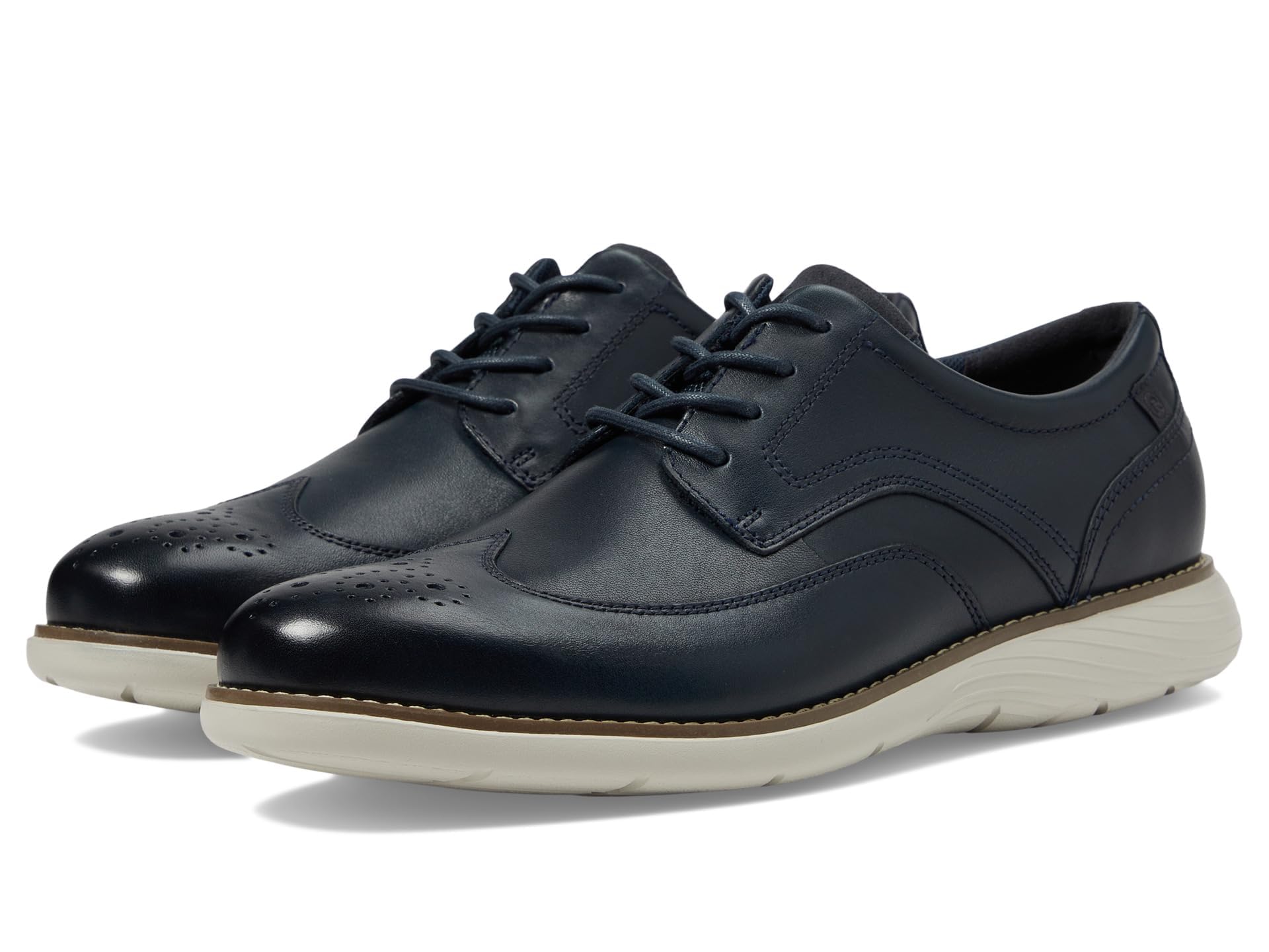 Rockport Men's Garett Wing Tip Oxford Dress Shoes - Classic Comfort & Style for Business, Office & Formal Occasions