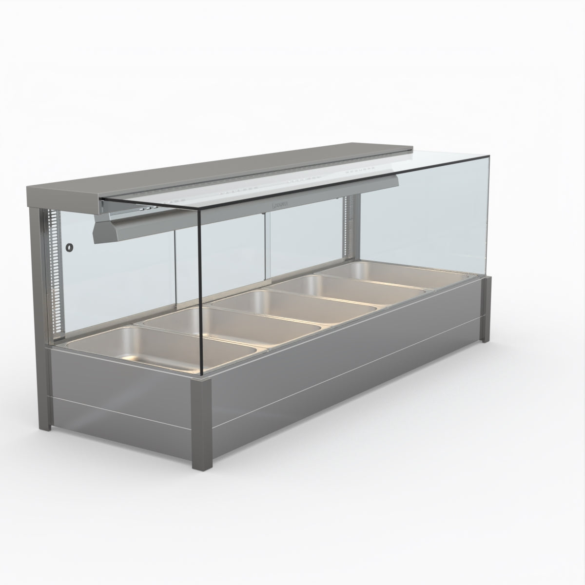 Bonvue BM17SC Square Countertop Bain Marie - Dual Wet & Dry Food Warmer for Restaurants, Catering & Buffets - Perfect for Keeping Soups, Sauces & Dishes Warm