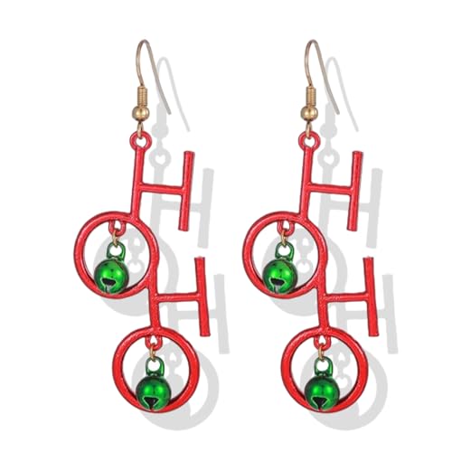 C8:Red Hoho Earrings