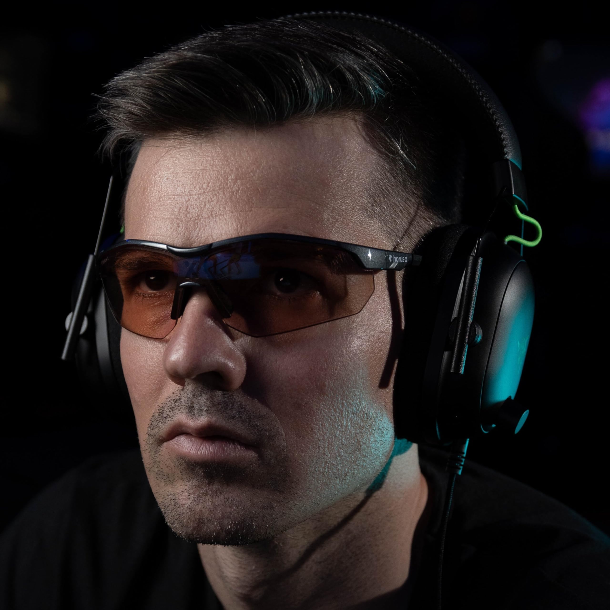 Horus X Blue Light Blocking Glasses for Men & Women - Anti Glare Gaming Glasses with Comfort Fit for eSports & Digital Eye Strain Relief - ProXima Model - Perfect for Gaming, Office Work & Screen Time