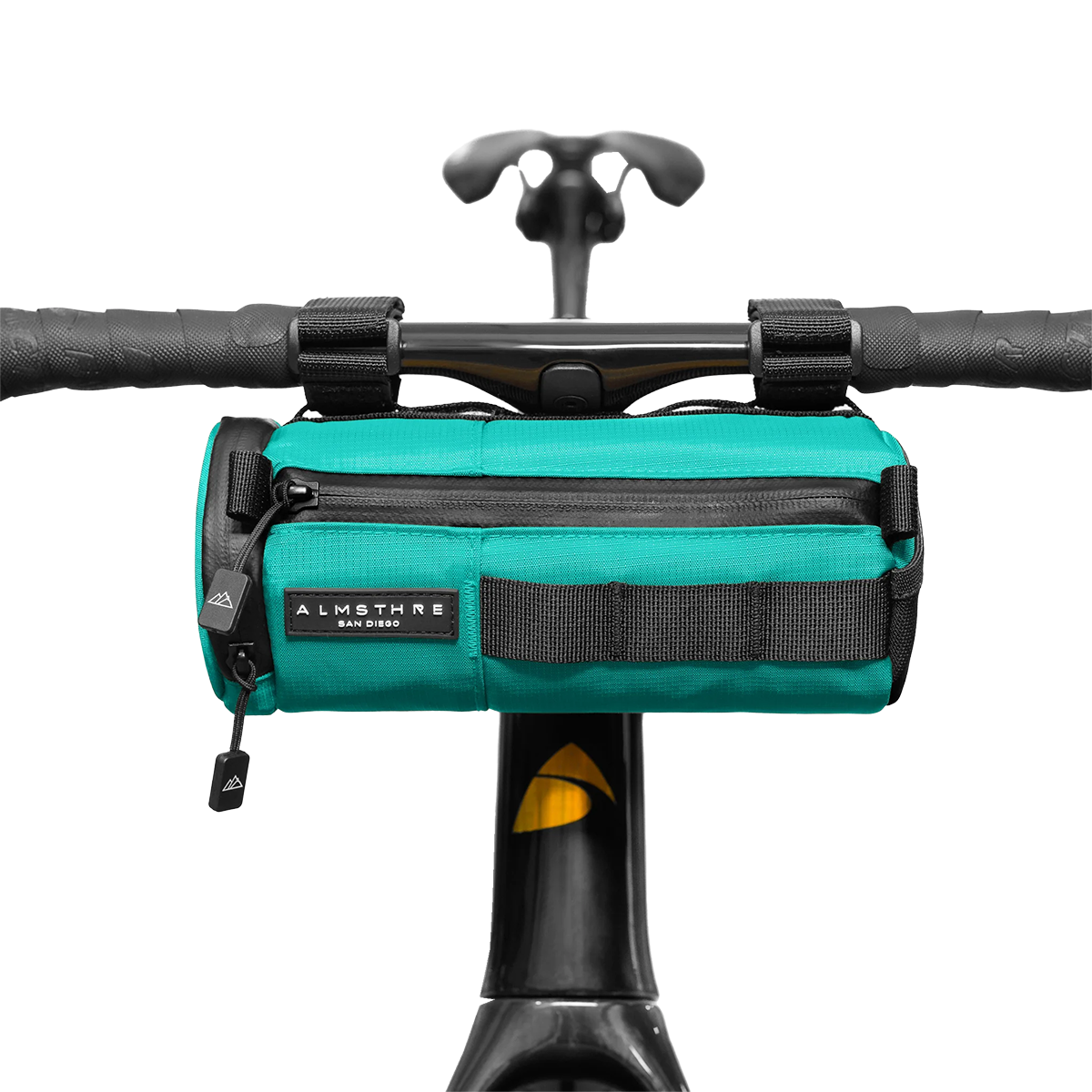 Almsthre Compact Bar Bag - Lightweight & Waterproof Cycling Handlebar Bag for Bikes - Perfect for Commuting, Road Trips & Outdoor Adventures