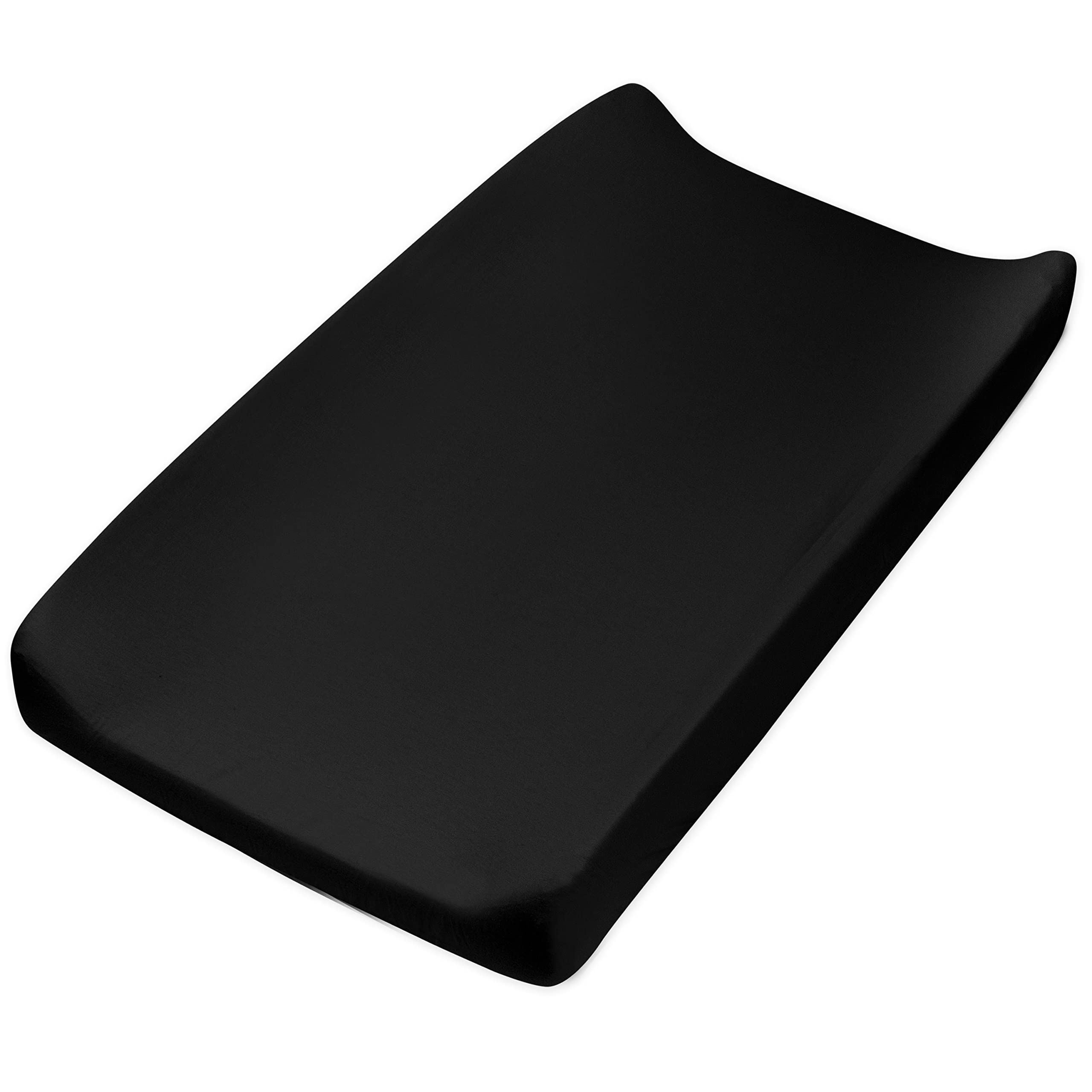 Honest Baby Boys Organic Cotton Changing Pad Cover - Soft, Breathable & Hypoallergenic - Black, One Size - Perfect for Nursery, Diaper Changing & Baby Care Essentials