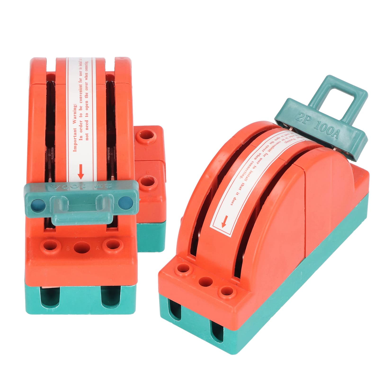 100A 2 Pole Double Throw Knife Switch - Heavy Duty Electrical Disconnect Safety Switch for Home Appliances & Industrial Use | Perfect for Circuit Control, Power Distribution & Emergency Shutoff