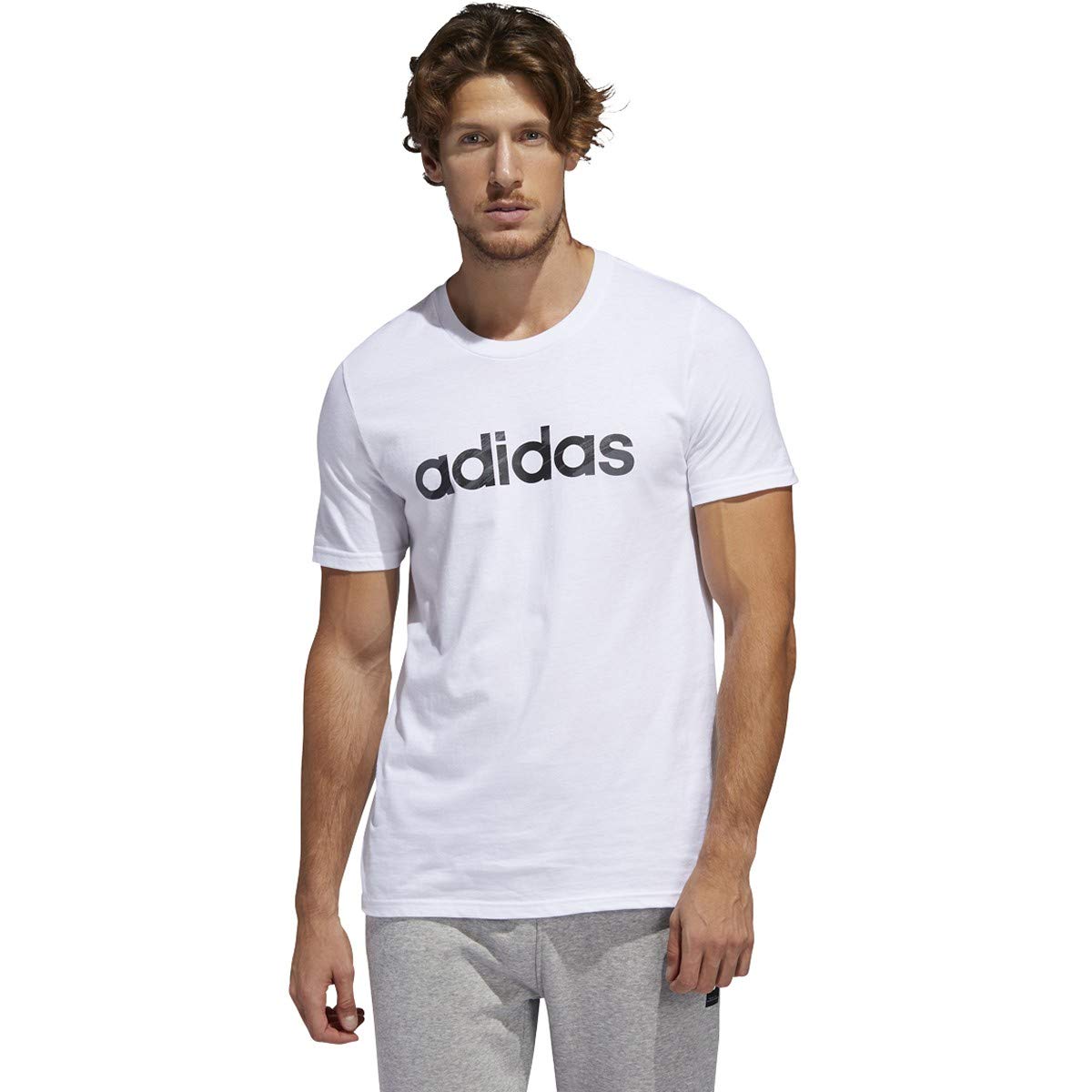 Adidas Men's Linear Graphic Tee - Stylish Casual T-Shirt for Everyday Wear | Gym, Streetwear & Lounge Outfit
