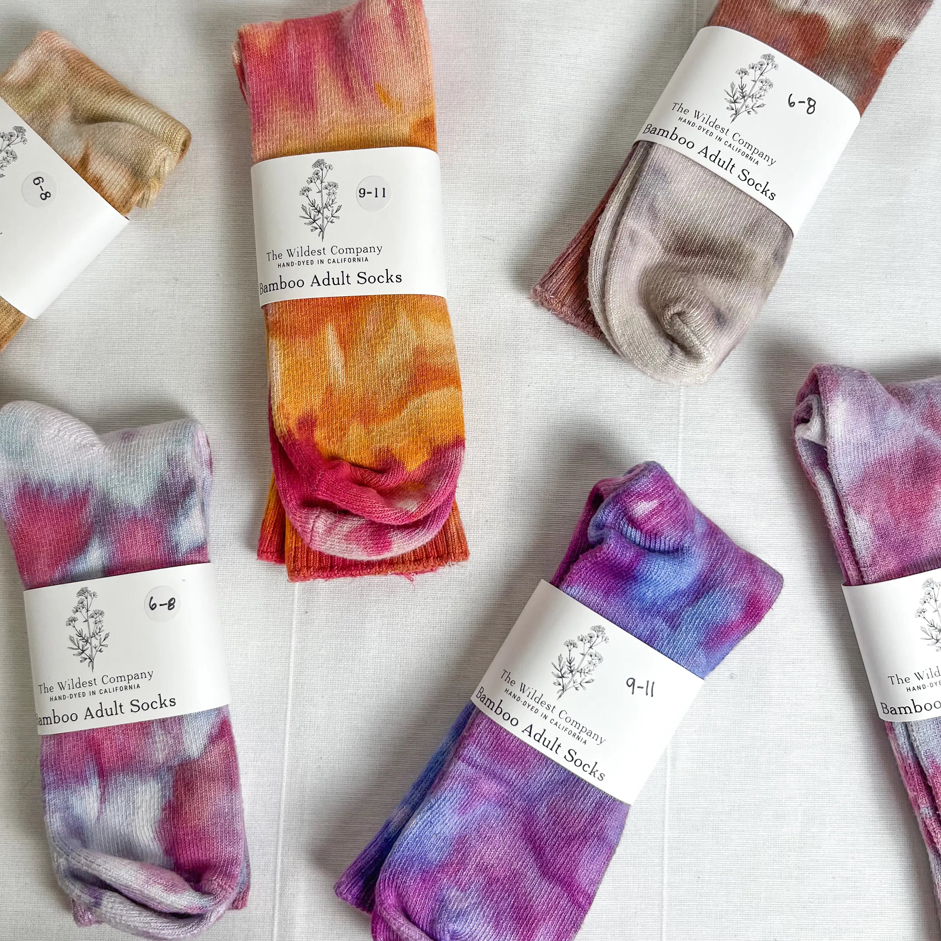 Hand Dyed Bamboo Socks for Adults - Eco-Friendly, Breathable & Comfortable - Perfect for Yoga, Running & Everyday Wear
