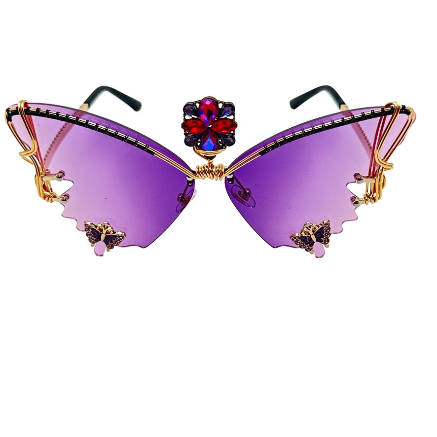 Limited Edition Amethyst Aura Wings - Purple Crystal Healing Jewelry for Spiritual Protection & Positive Energy - Perfect for Meditation, Yoga & Chakra Balancing