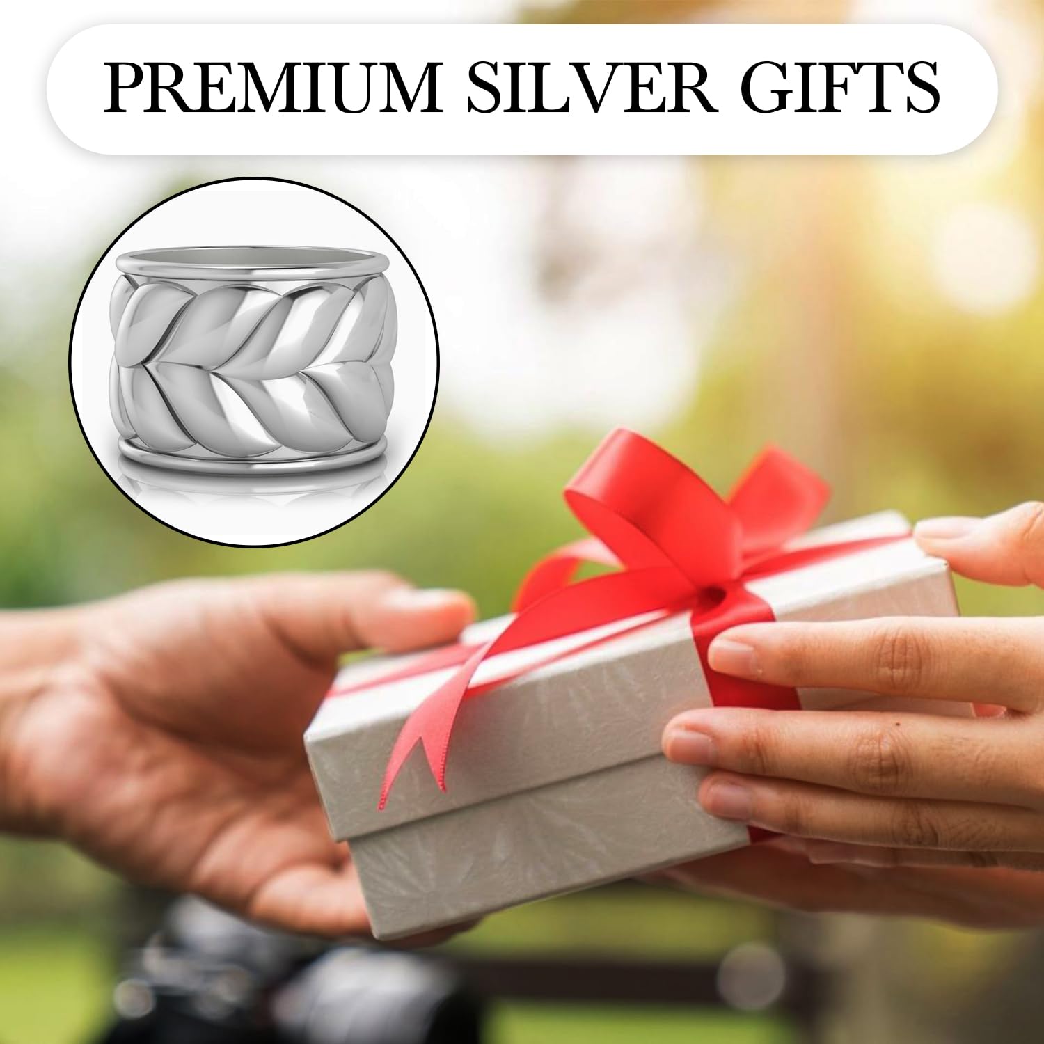 Elegant Silver-Plated Engravable Napkin Rings for Wedding & Dining - Personalized Stainless Steel Tableware Set in Premium Gift Box - Perfect for Formal Dinners, Bridal Showers & Holiday Tablescapes
