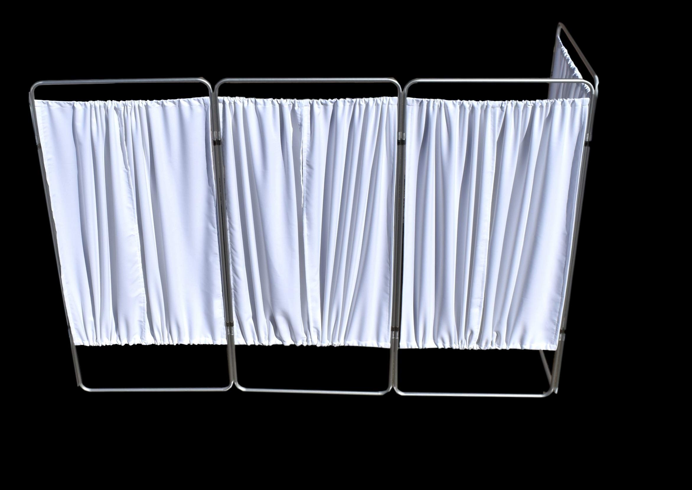 King Economy Section Modular Privacy Screen - Expandable & Connectable Panels (4-Pack, White) for Office, Home, and Workspace Dividers