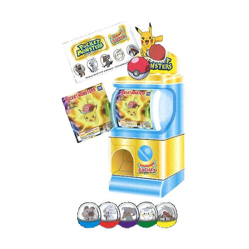 Pokemon Gacha Vending Machine 3 Inch Takara Tomy Collectible Toy Capsule Figures - Perfect for Kids Gift, Party Favors & Anime Merchandise Collection