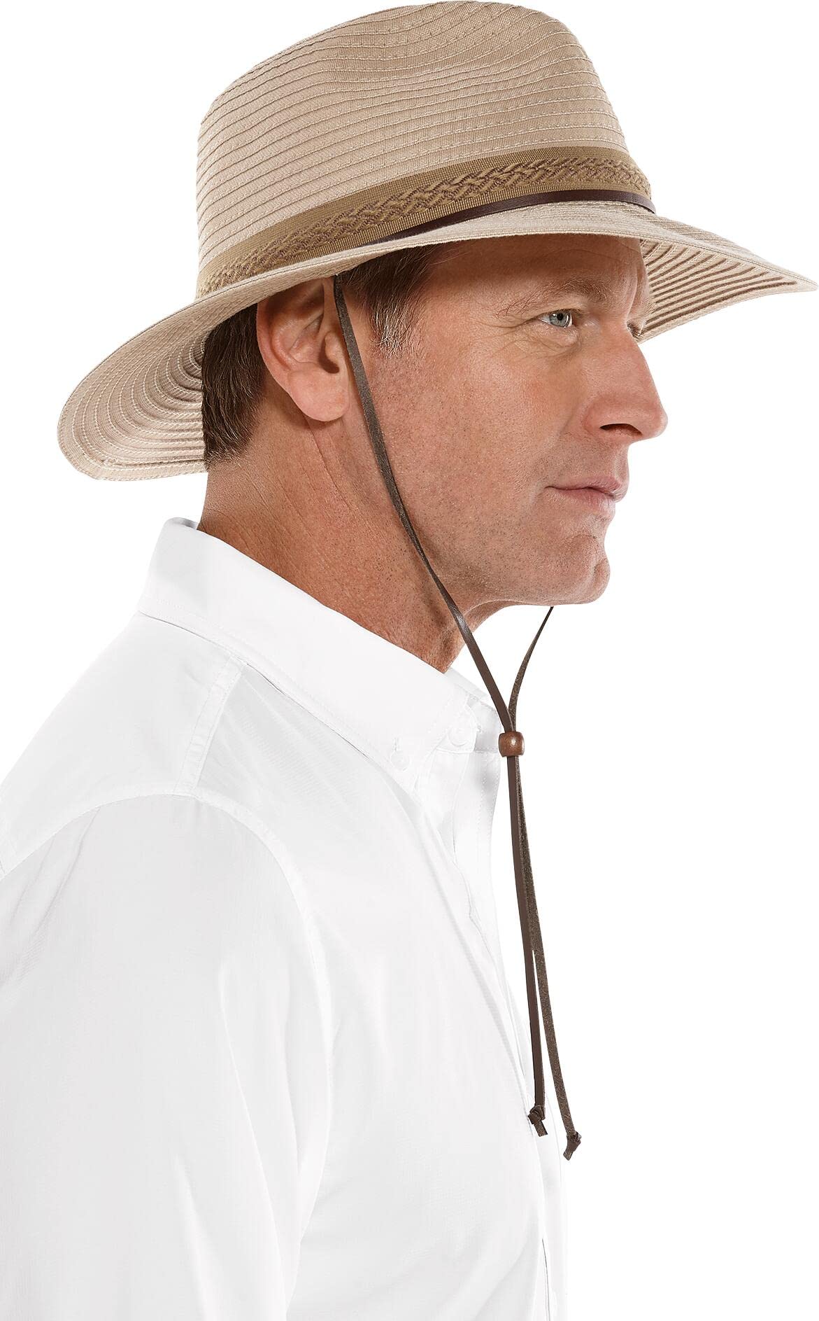 Coolibar UPF 50+ Men's Galileo Packable Travel Hat - Sun Protective Outdoor Hat for Hiking, Beach & Travel - Lightweight & Breathable Sun Protection