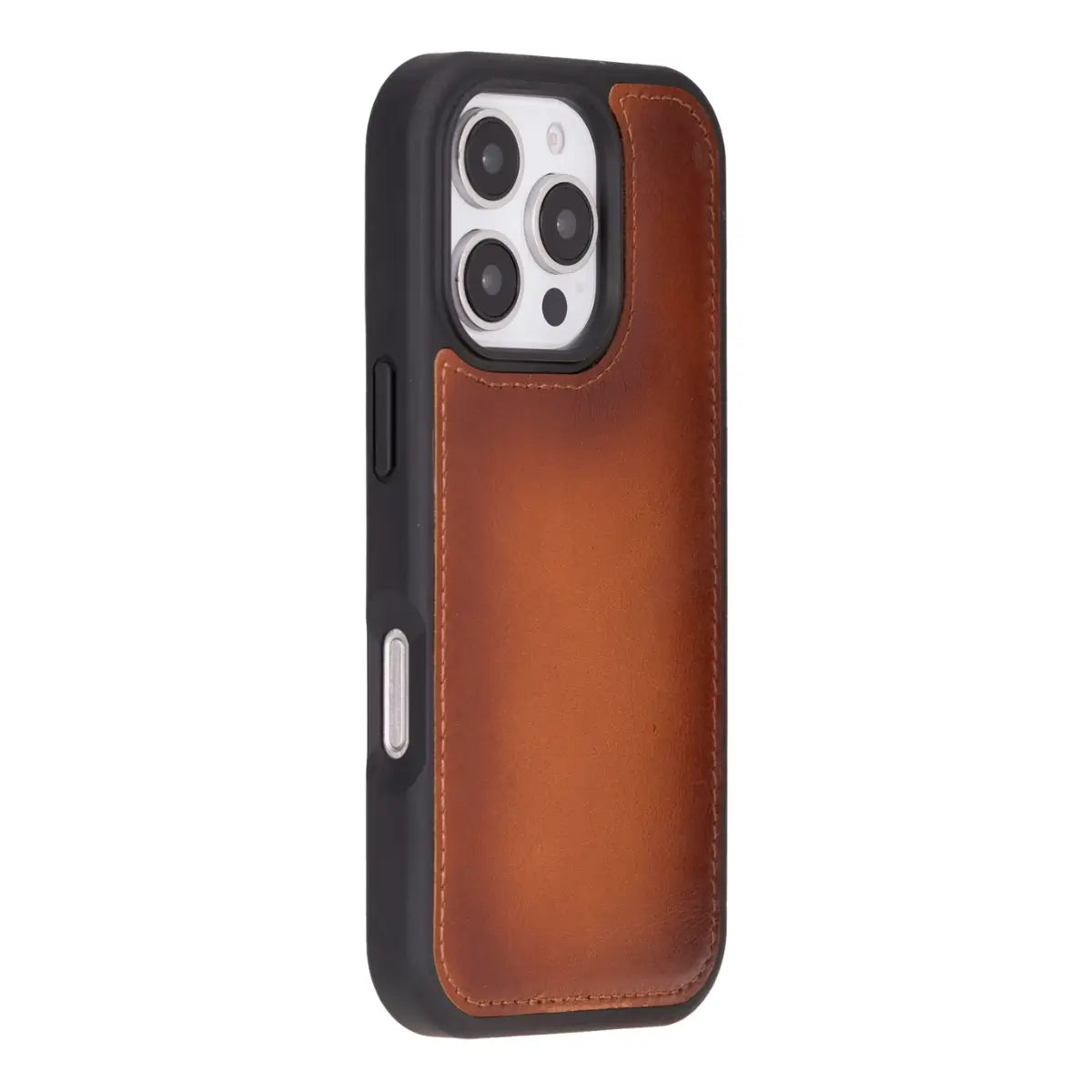 Premium Burnished Tan Leather Wallet Case for iPhone 16 Pro - Slim Protective Cover with Card Slots | Perfect for Everyday Use, Travel & Business