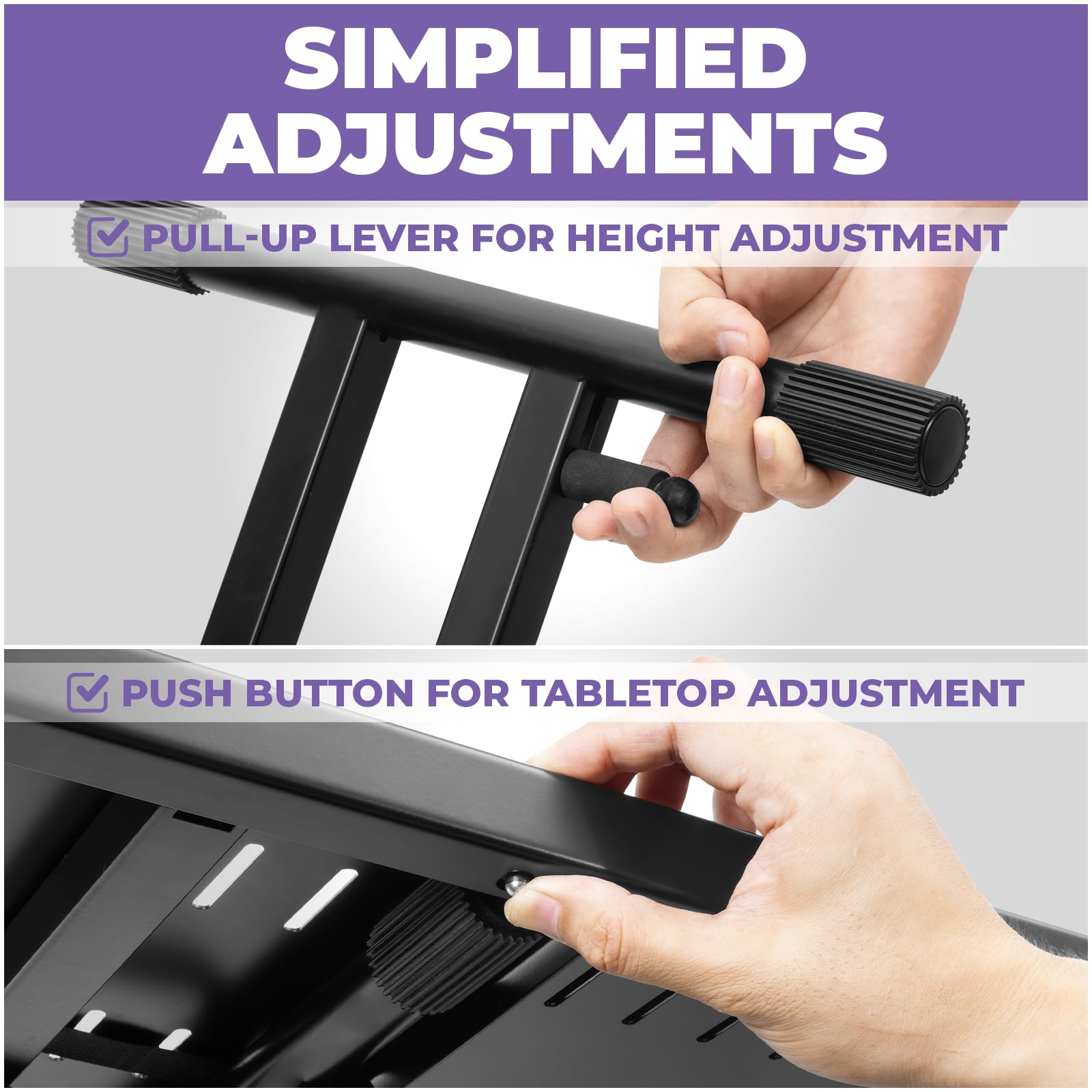 Expandable DJ Table Stand - Portable Audio Mixer & Laptop Stand for DJ Controllers, MIDI Keyboards & Synthesizers | X-Style DJ Booth & Tabletop Desk for Live Performances & Studio Sessions
