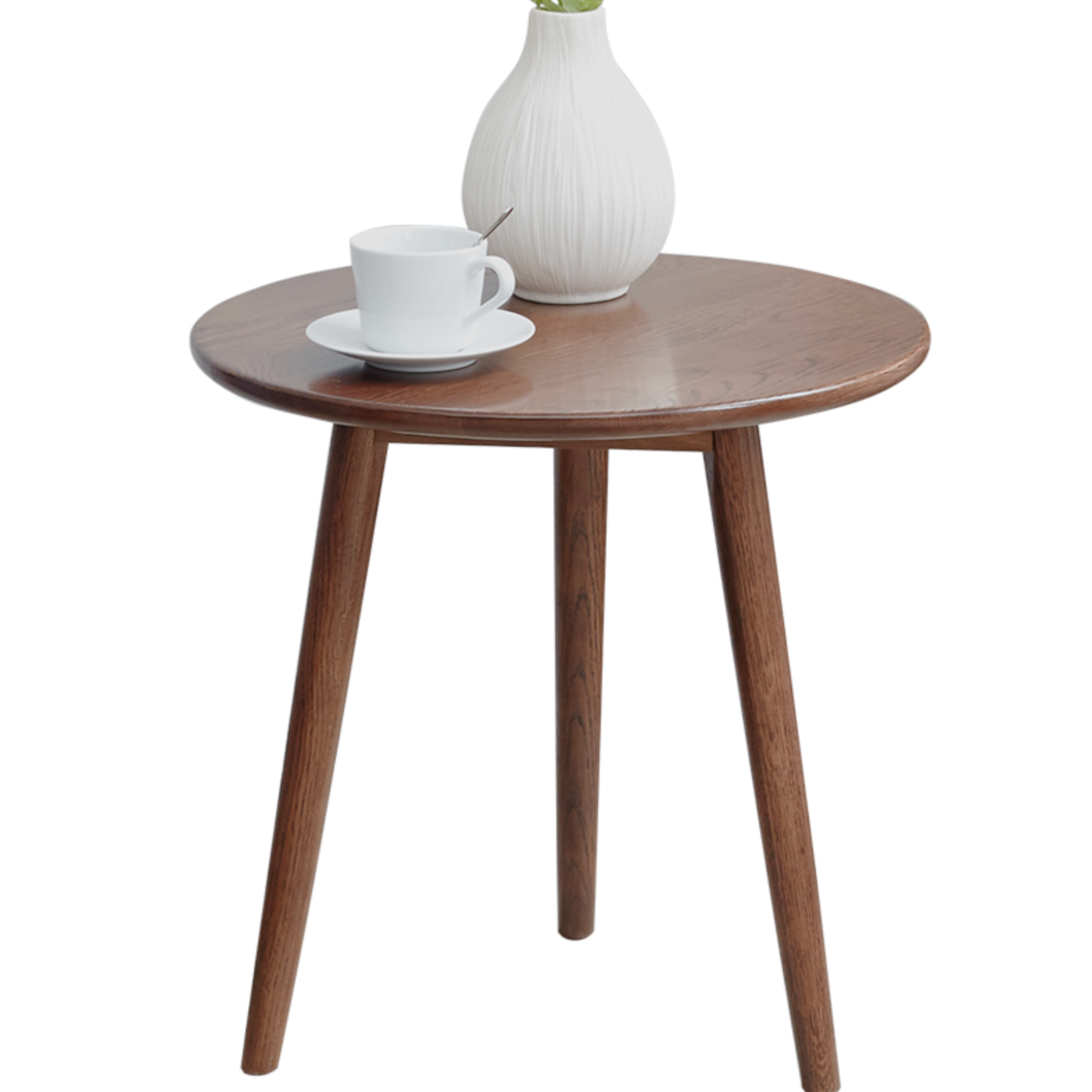 Solid Oak Wood Side Table - Rustic End Table for Living Room, Bedroom, or Patio - Perfect for Coffee, Books, and Decor