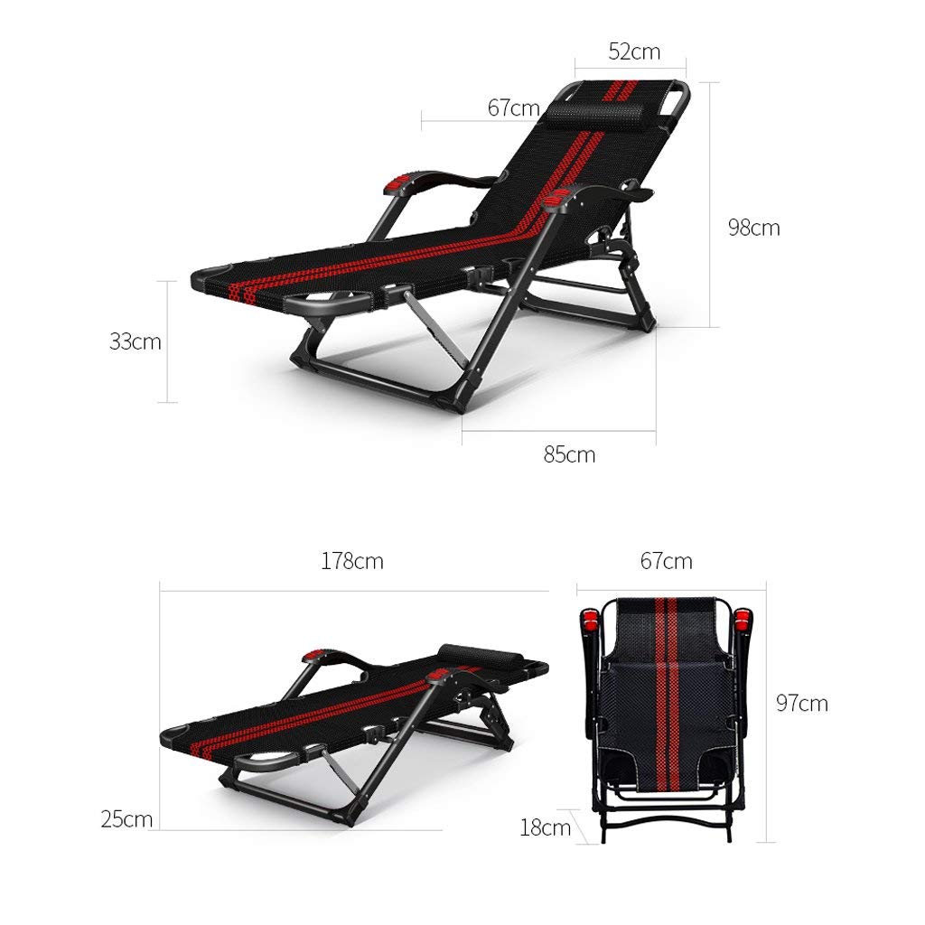Breathable Reclining Office Chair - Adjustable Folding Lounge Chair for Adults, Perfect for Home, Office & Nap Time - Ergonomic Comfort for Work, Relaxation & Power Naps