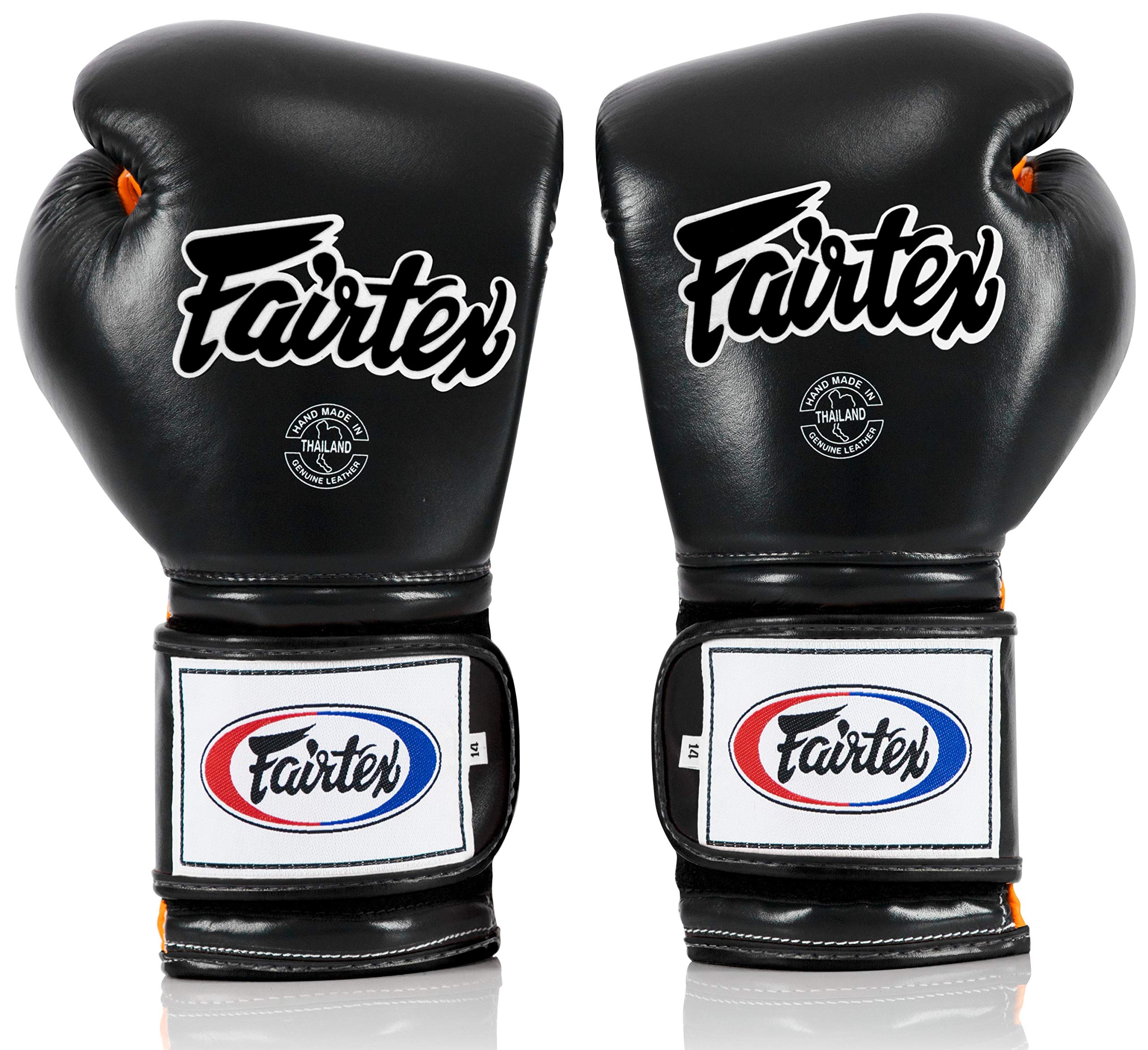 Fairtex BGV9 Muay Thai Boxing Gloves for Professional Fighters & Trainers - Mexican Style MMA Gloves for Heavy Hitters - Lightweight Shock-Absorbing Martial Arts Gloves for Sparring, Bag Work & Competition