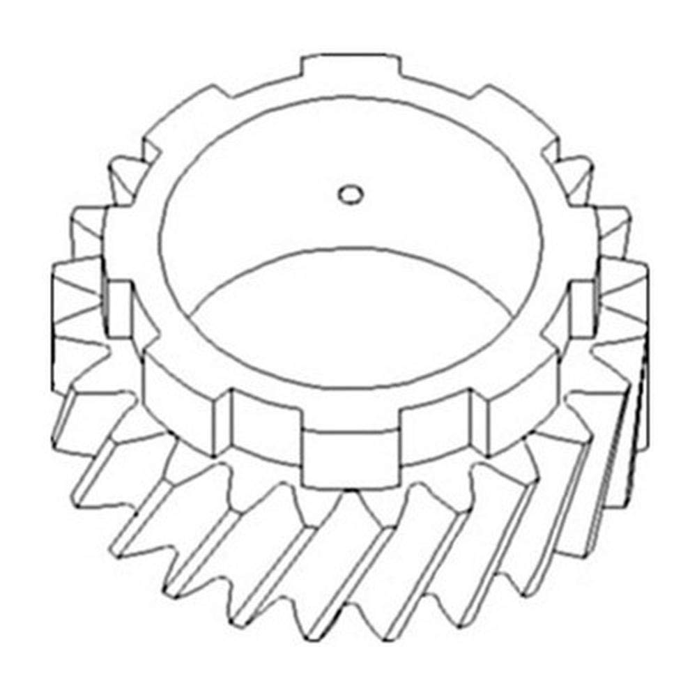RAParts DJS Tractor Parts 24 Teeth Gear Pinion Shaft (4th) - Compatible with Allis Chalmers CA, D10, D12, D14, D15, D17, WD, WD45 - Heavy Duty Replacement for Farming & Agricultural Equipment - Perfect for Tractor Repair & Maintenance