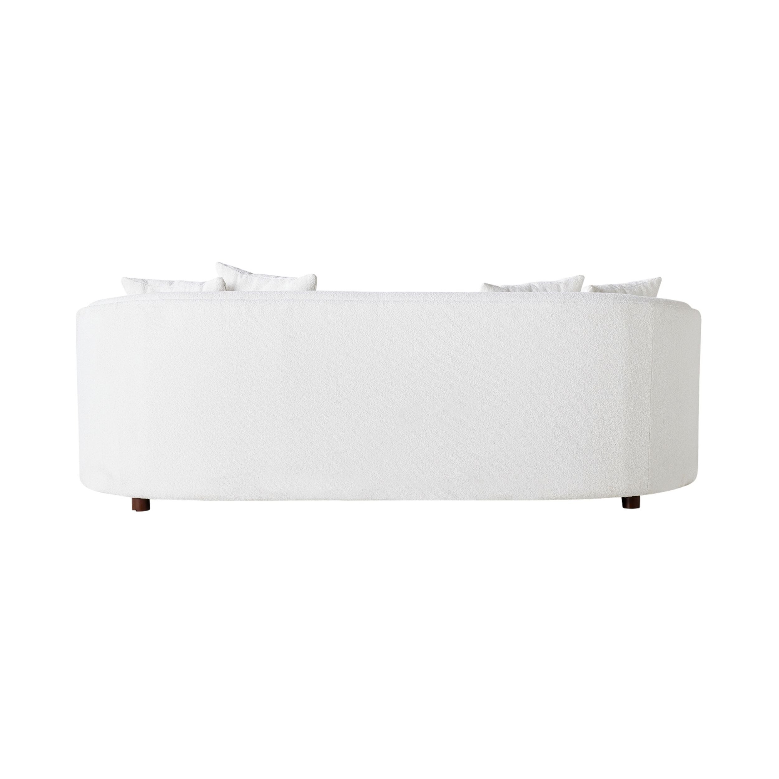 Alessa 3-Seater Sofa in Cloud White - Modern Living Room Furniture for Small Spaces & Apartments | Comfortable Couch for Relaxing, Entertaining & Family Gatherings