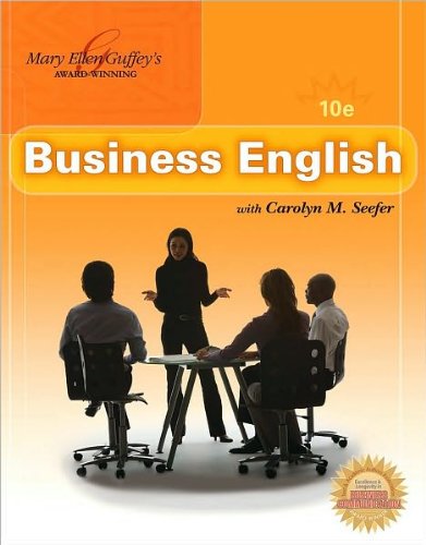 Business English 10th Edition by Carolyn M. Seefer & Mary Ellen Guffey - Paperback with MEGUFFEY.COM Access Card (2010) | Perfect for Professional Communication & Business Writing