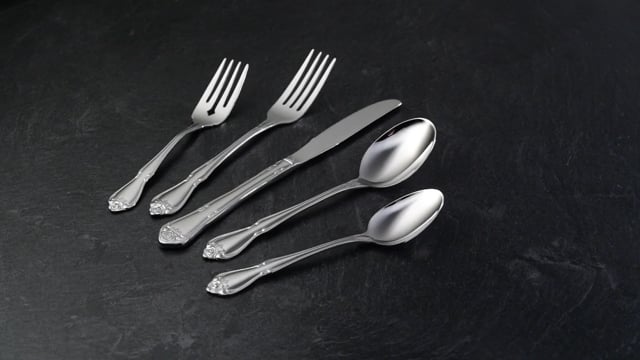 Premium True Rose Dinner Knife Set of 4 - Stainless Steel Cutlery for Formal Dining, Wedding Gifts & Elegant Table Settings