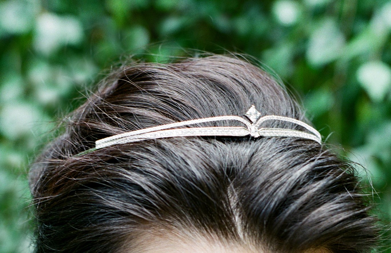 MEG Simulated Diamond Wedding Tiara for Brides - Elegant Crystal Bridal Crown for Wedding, Prom, Pageant & Special Occasions