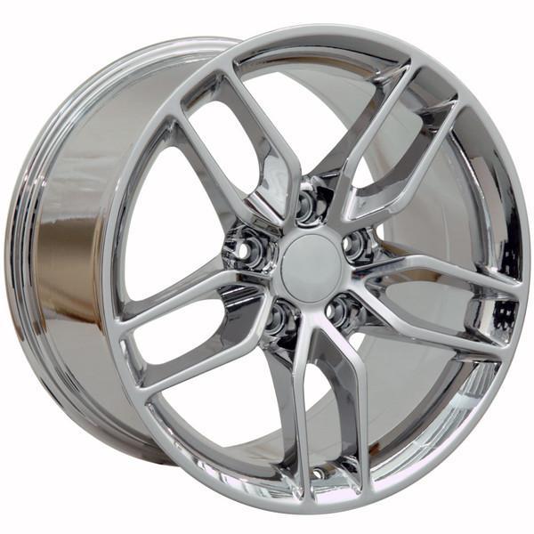 17 Inch Chrome Replacement Wheel for Chevy Corvette 1988-1996 | OEM Style Rim 9507534 | Perfect for Classic Car Restoration & Show Car Upgrades