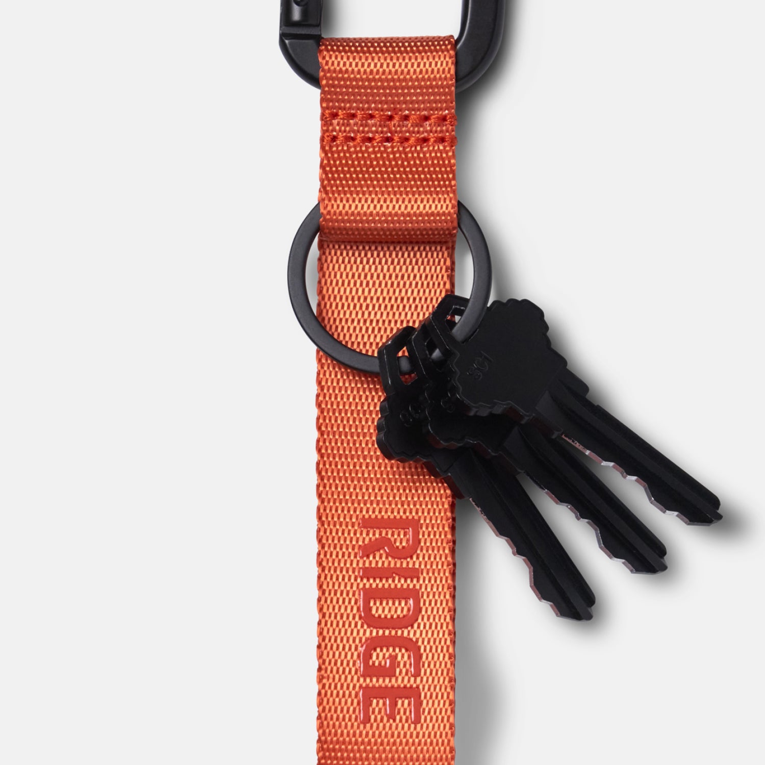 Basecamp Orange Everyday Keychain - Durable & Stylish Key Holder for Home, Office, and Outdoor Adventures
