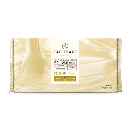 Premium Callebaut White Baking Chocolate - 11 lb Bulk Pack for Professional Baking, Desserts & Candy Making | Ideal for Cakes, Cookies, Truffles & Chocolate Decorations