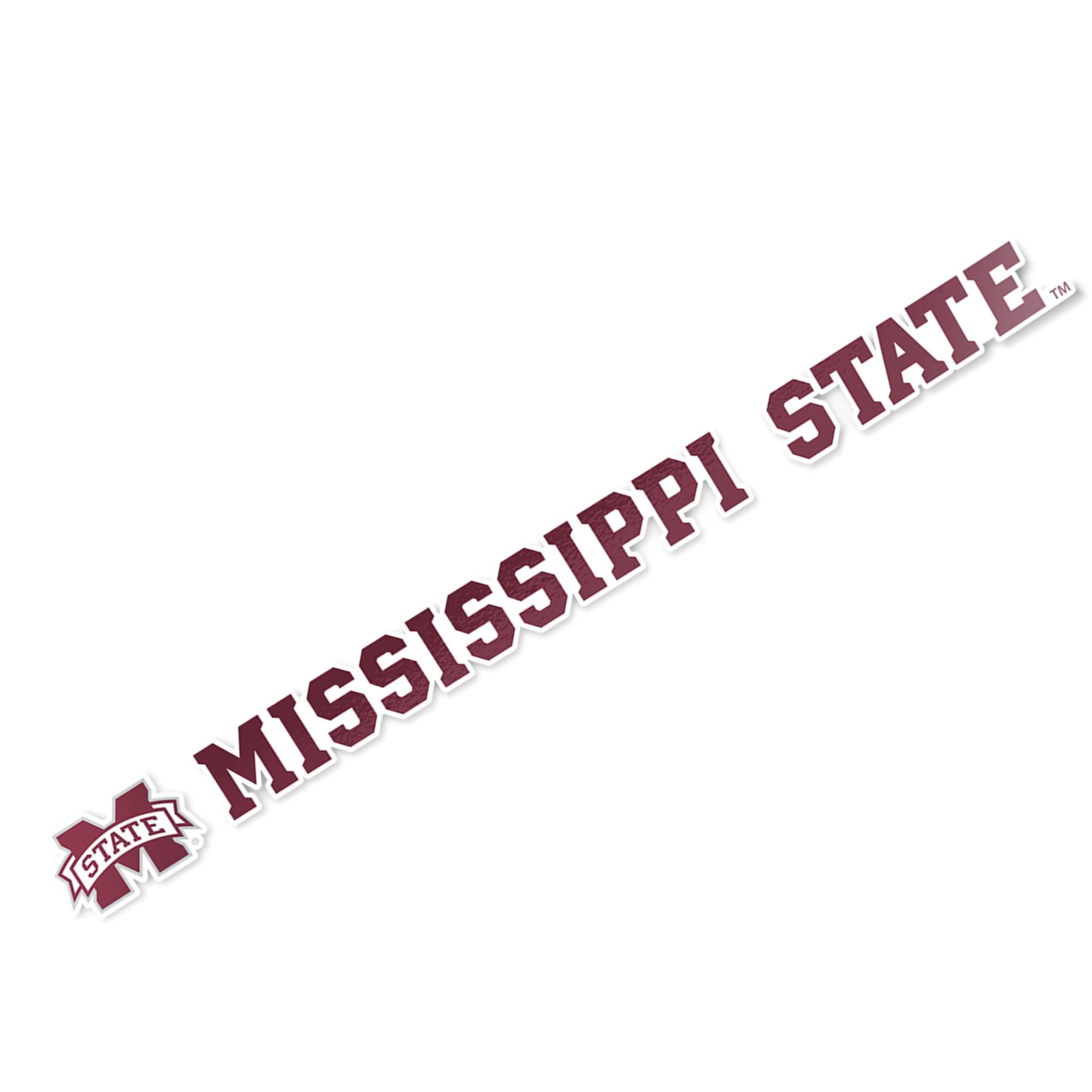 Mississippi State University Bulldogs MSU Hail State Vinyl Decal Sticker - 15 Inch Waterproof Laptop, Water Bottle, Car, Scrapbook Decoration for College Fans & Alumni