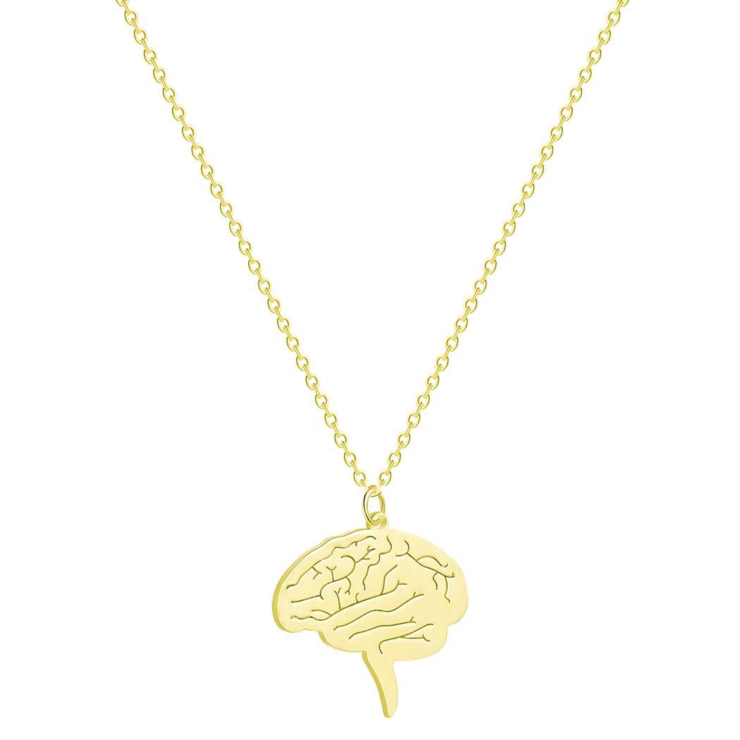 Anatomical Brain Necklace - Medical Student Gift for Science Lovers