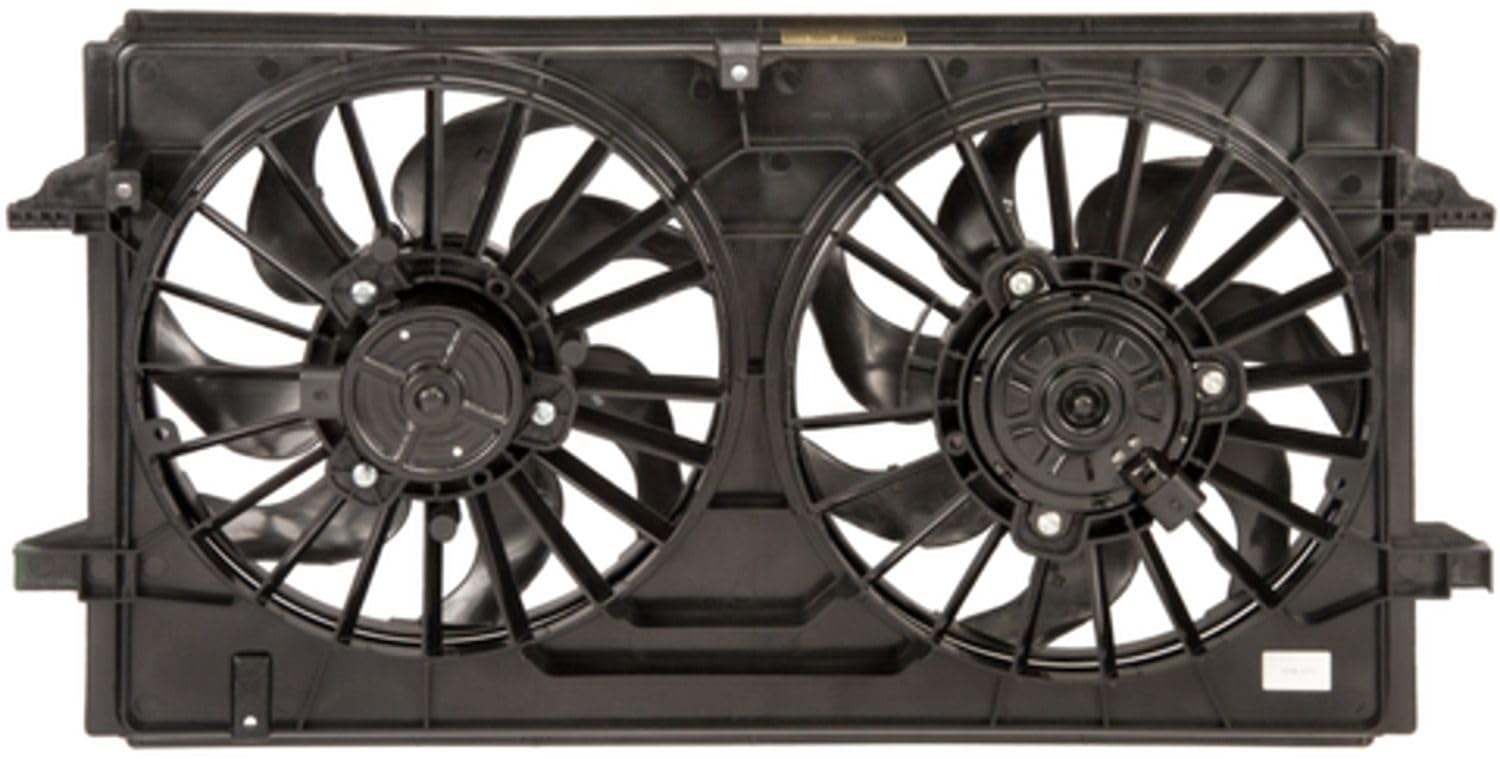 Four Seasons 76046 Radiator Fan and Condenser Fan Assembly - Replacement for Car Cooling System, Perfect for Overheating Prevention in Summer Driving