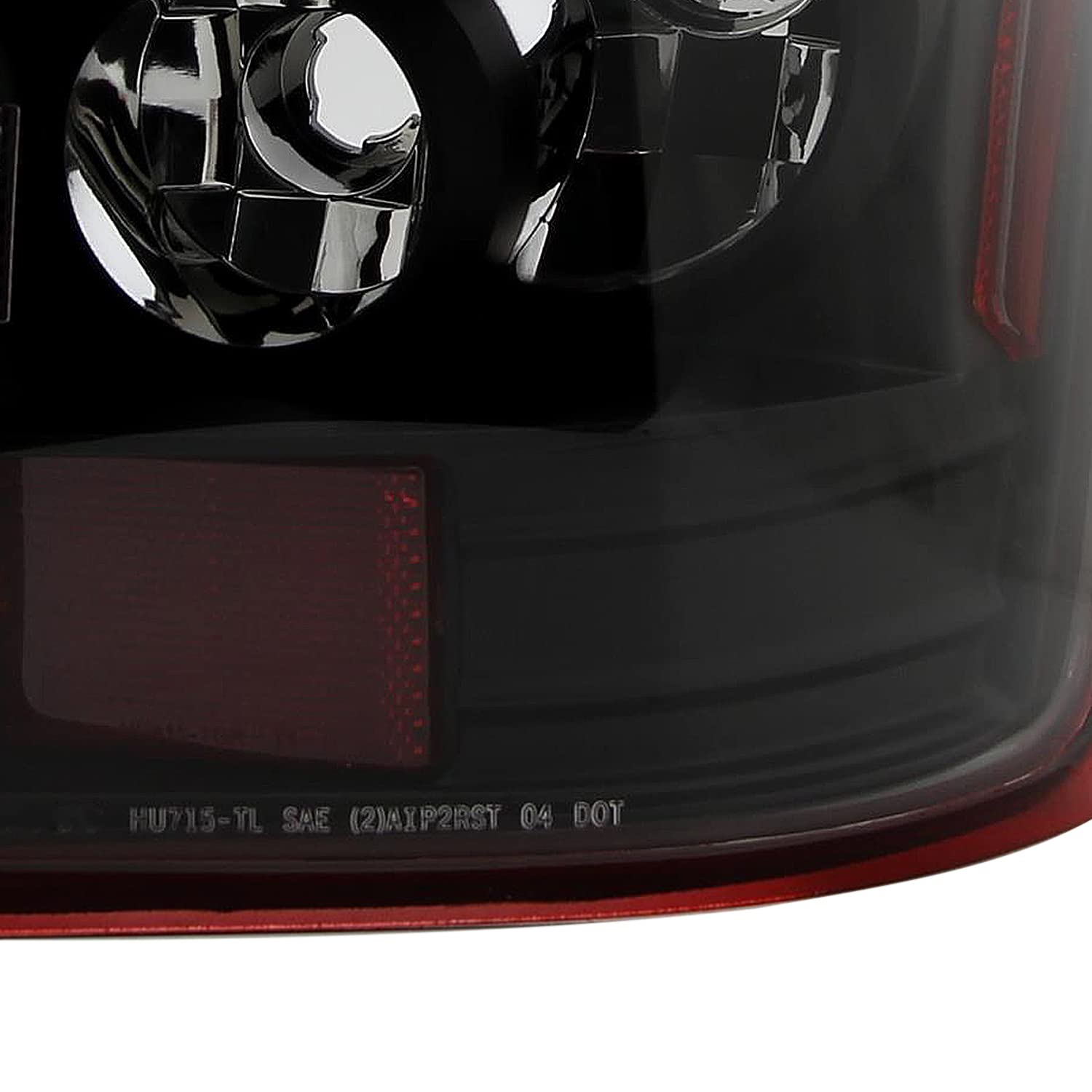 Spec-D Tuning Black Housing Red/Clear Lens Tail Lights for 2005-2008 Dodge Magnum - Left & Right Pair Assembly - Perfect for Car Customization & Nighttime Safety