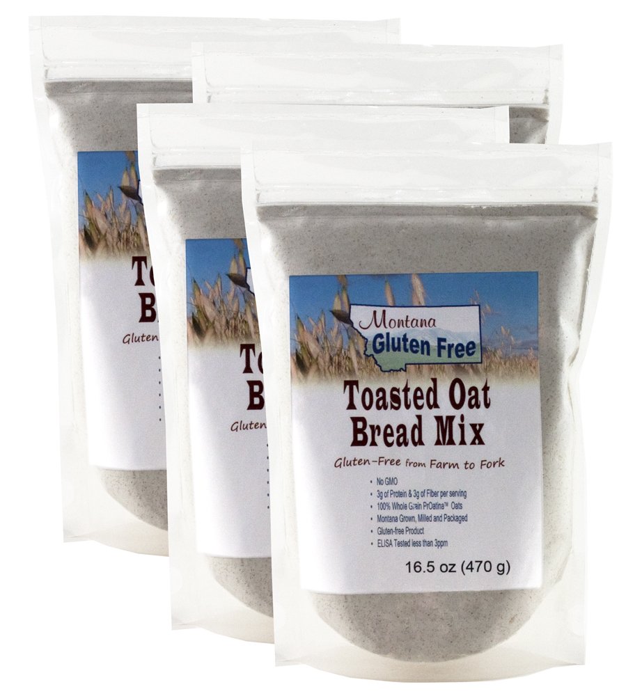 Gluten Free Toasted Oat Bread Mix - 4 Pack | Healthy Baking for Breakfast & Snacks | Perfect for Celiac Diet & Gluten Sensitive