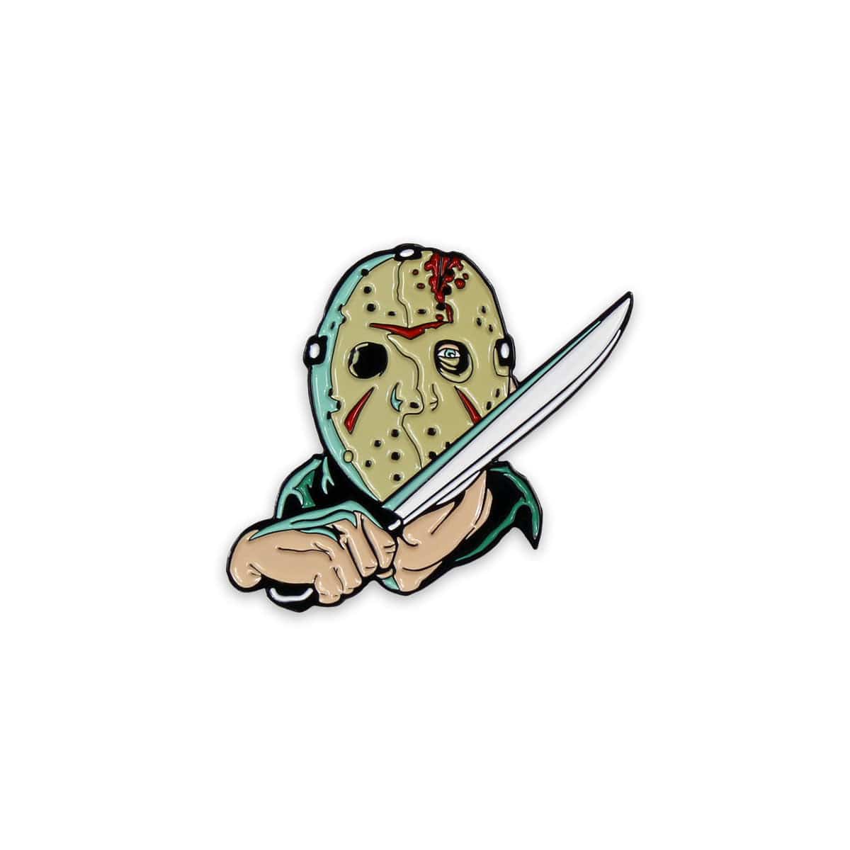 Friday the 13th Horror Movie Enamel Pin - Cute Bad Luck Collectible for Jackets, Backpacks & Pin Collections - Perfect for Horror Fans & Halloween Accessories
