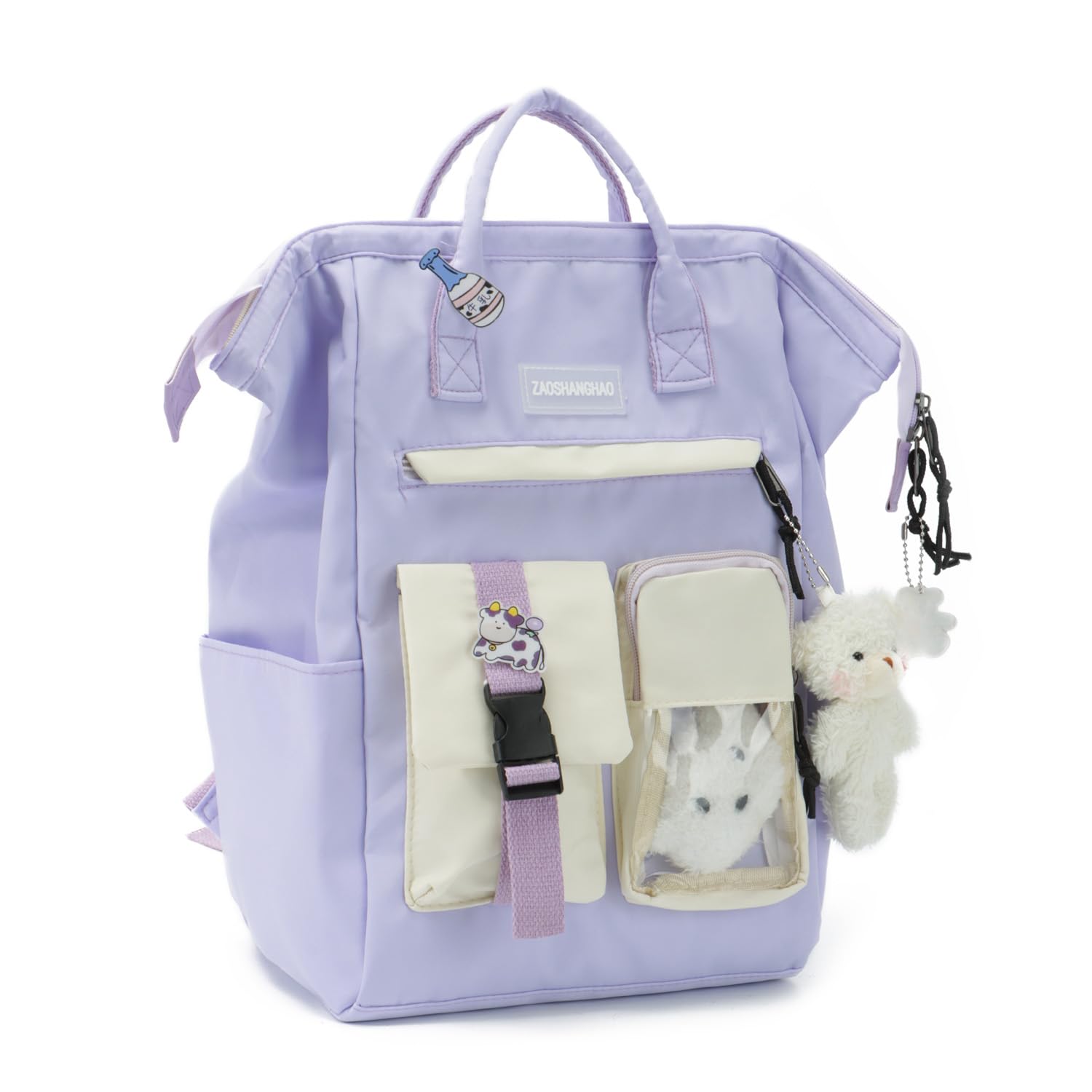 Cute Kawaii Backpack for Teenage Girls - Stylish School Book Bag with Pins & Accessories | Perfect for School, College, Travel & Everyday Use