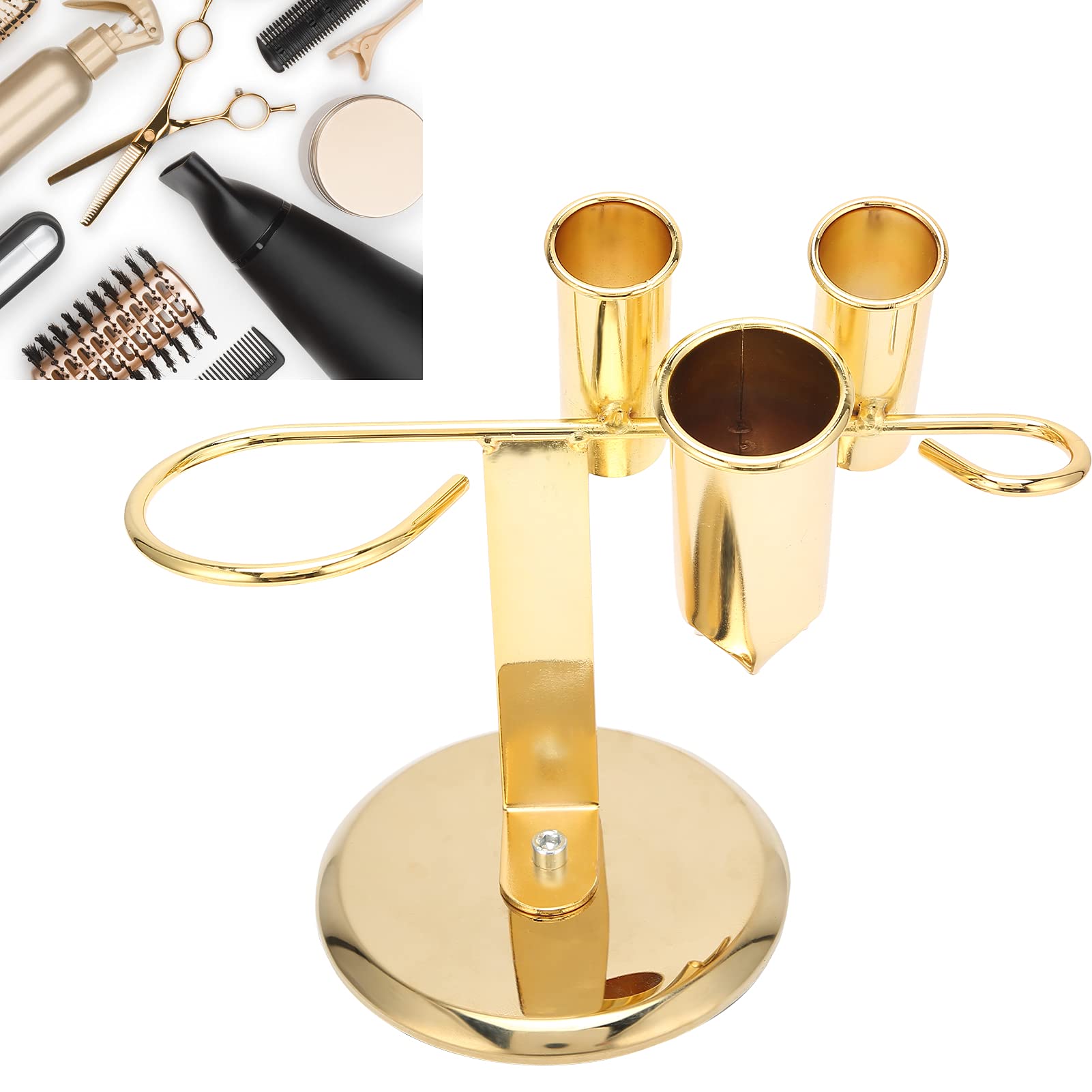 Hair Dryer Holder & Straightener Organizer - Wall Mounted Styling Tool Bracket for Blow Dryer, Flat Iron & Brush - Perfect for Salon, Bathroom & Vanity Organization