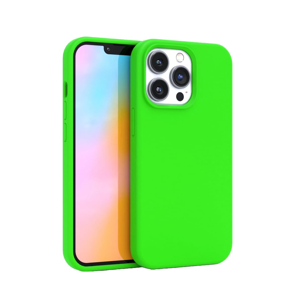 FELONY CASE - iPhone 13 Pro Max Case - Shockproof Protective Cover with Anti-Scratch Microfiber Lining | Premium Liquid Silicone Phone Case for Apple iPhone 13 Pro Max (Neon Green) | Perfect for Outdoor Activities, Travel & Daily Protection