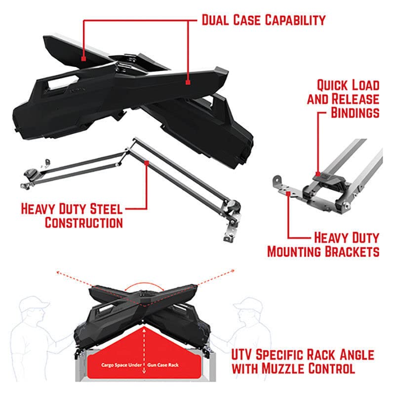 Seizmik Armory X Rack 07101 - Universal Full Size Truck Bed Rack | Heavy Duty Aluminum Cargo Carrier for Ford Ranger & More | Perfect for Camping, Hunting & Off-Road Adventures