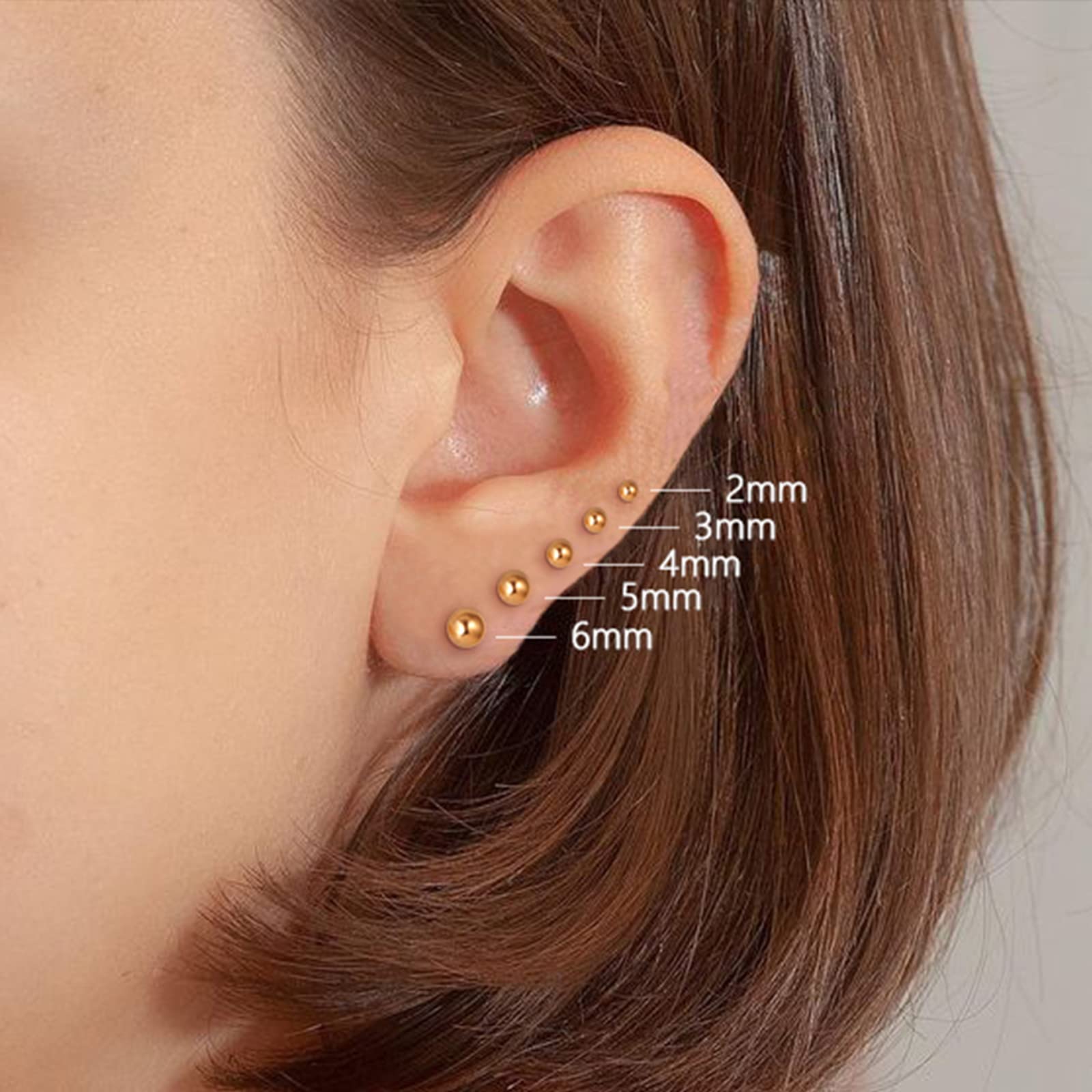 68 Pairs Gold Stud Earrings for Women - Hypoallergenic Cubic Zirconia & Pearl Earring Set with Butterfly & Hoop Designs - Perfect for Multiple Piercings, Daily Wear, Gifts & Special Occasions