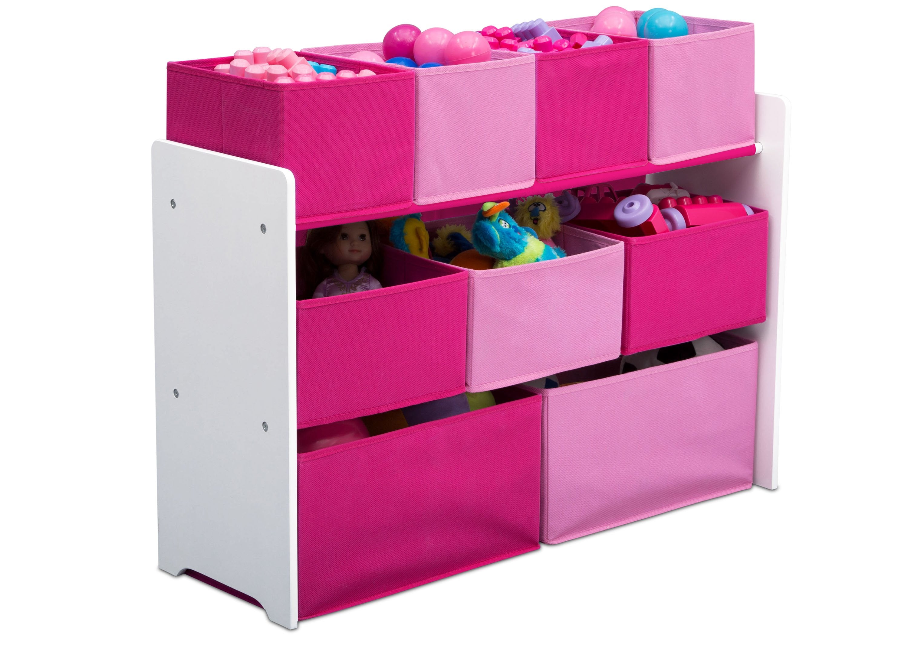 Deluxe Multi Bin Toy Organizer with Storage Bins - Kids Room Organization Solution for Toys, Books & Crafts - Perfect for Playrooms, Daycares & Home Storage
