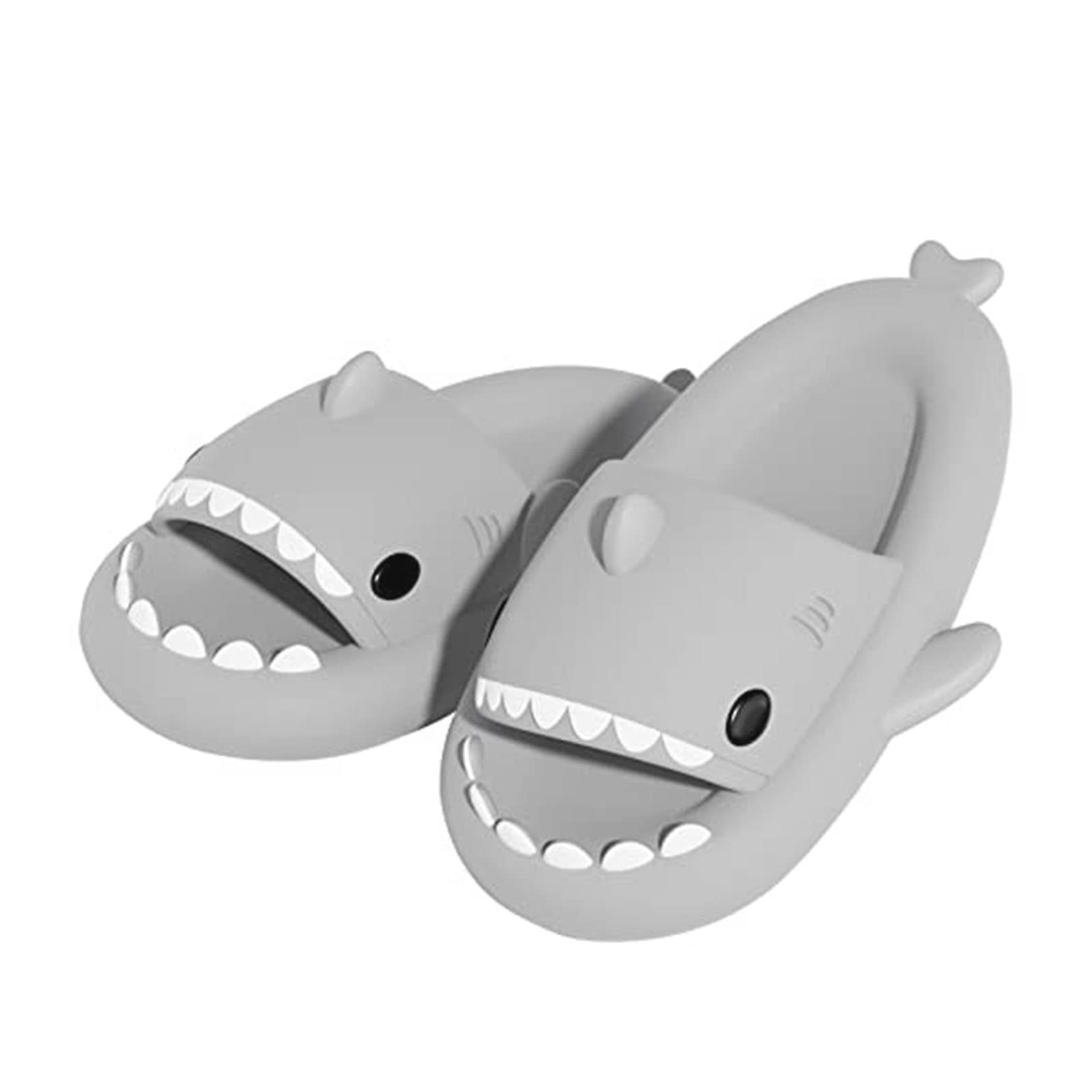 Cute Shark Slippers for Women & Men - Anti-Slip Open Toe Slides with Lightweight Sole - Summer Beach Sandals for Casual Wear, Poolside Lounging & Outdoor Relaxation