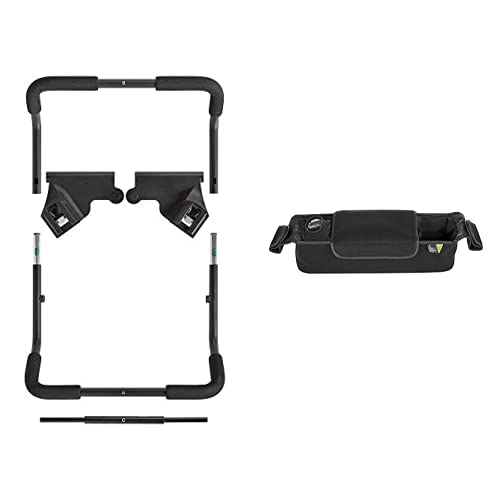 Baby Jogger Chicco & Peg Perego Car Seat Adapters for City Mini 2 & GT2 Strollers - Universal Black Adapter Kit with Parent Console | Perfect for Travel, Shopping & Daily Walks with Baby