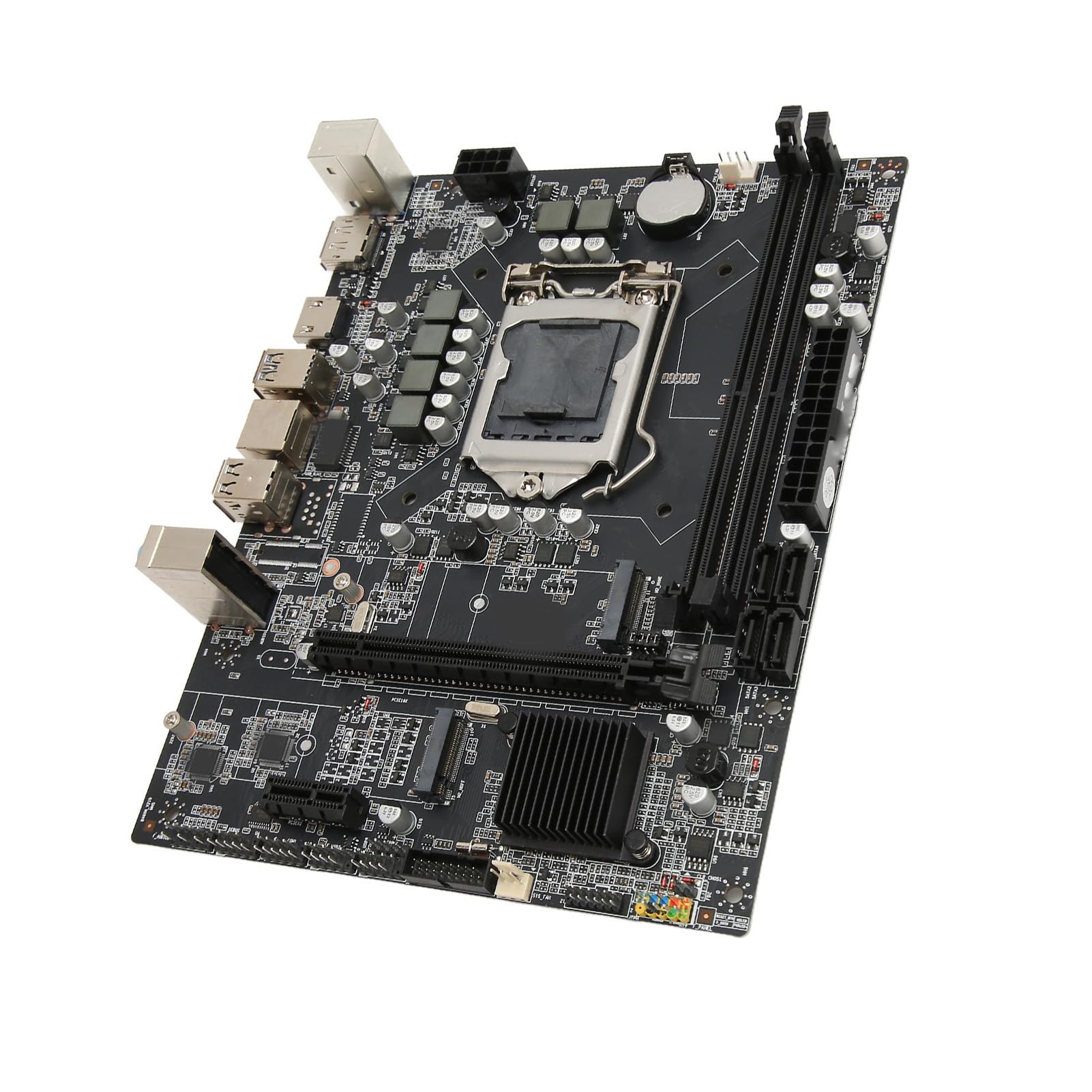 SHYEKYO Mining Motherboard M ATX - 2 DDR4 Slots for Cryptocurrency Mining | High-Performance Computer Motherboard for Bitcoin & Ethereum Rigs