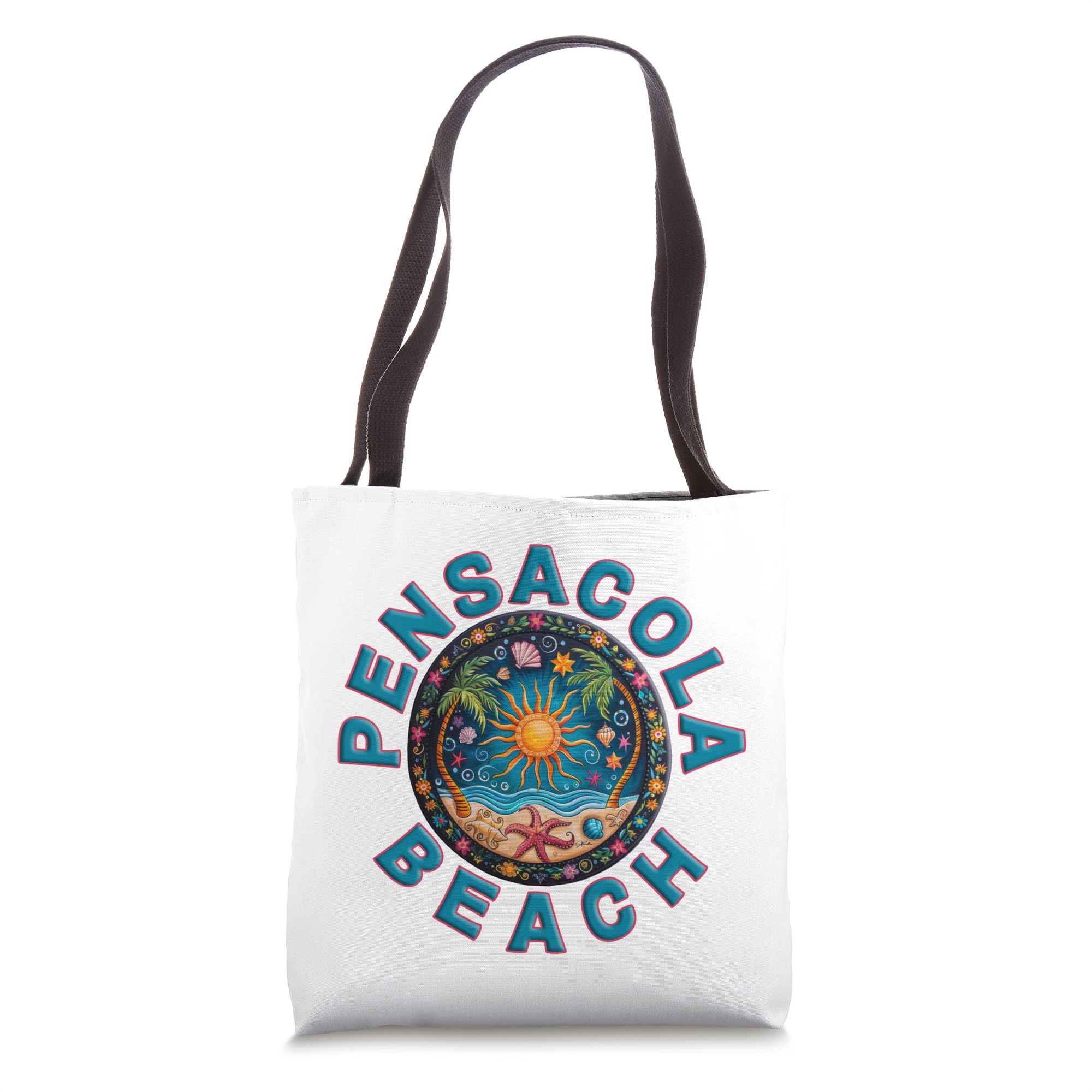 JCombs: Stylish Florida Tote Bag - Pensacola Beach Design, Durable Canvas Beach Bag for Women, Perfect for Shopping, Travel & Beach Day Essentials
