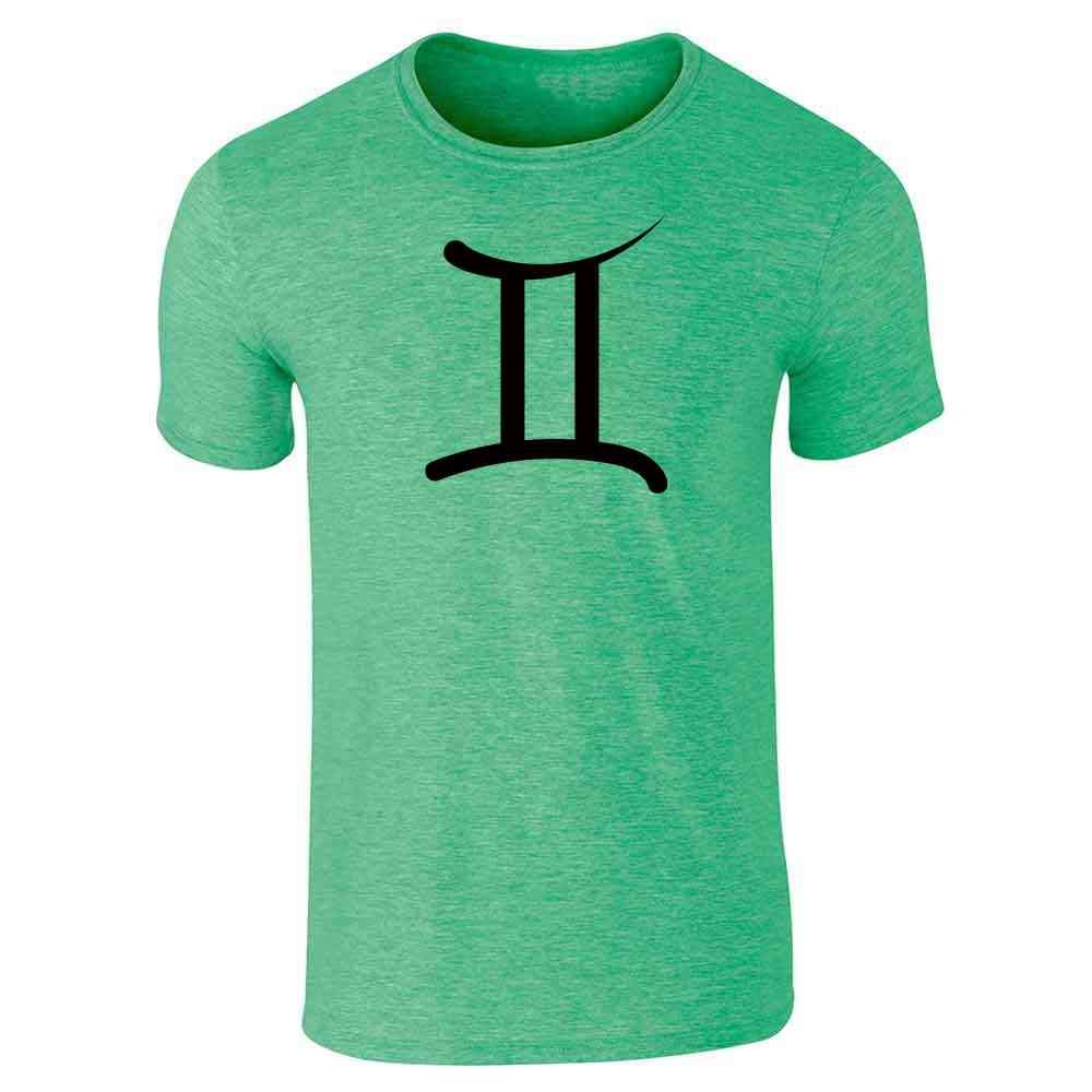 Gemini Zodiac Astrology Symbol Graphic T-Shirt for Men - Horoscope Inspired Cotton Tee - Perfect for Casual Wear, Gifts & Astrology Enthusiasts