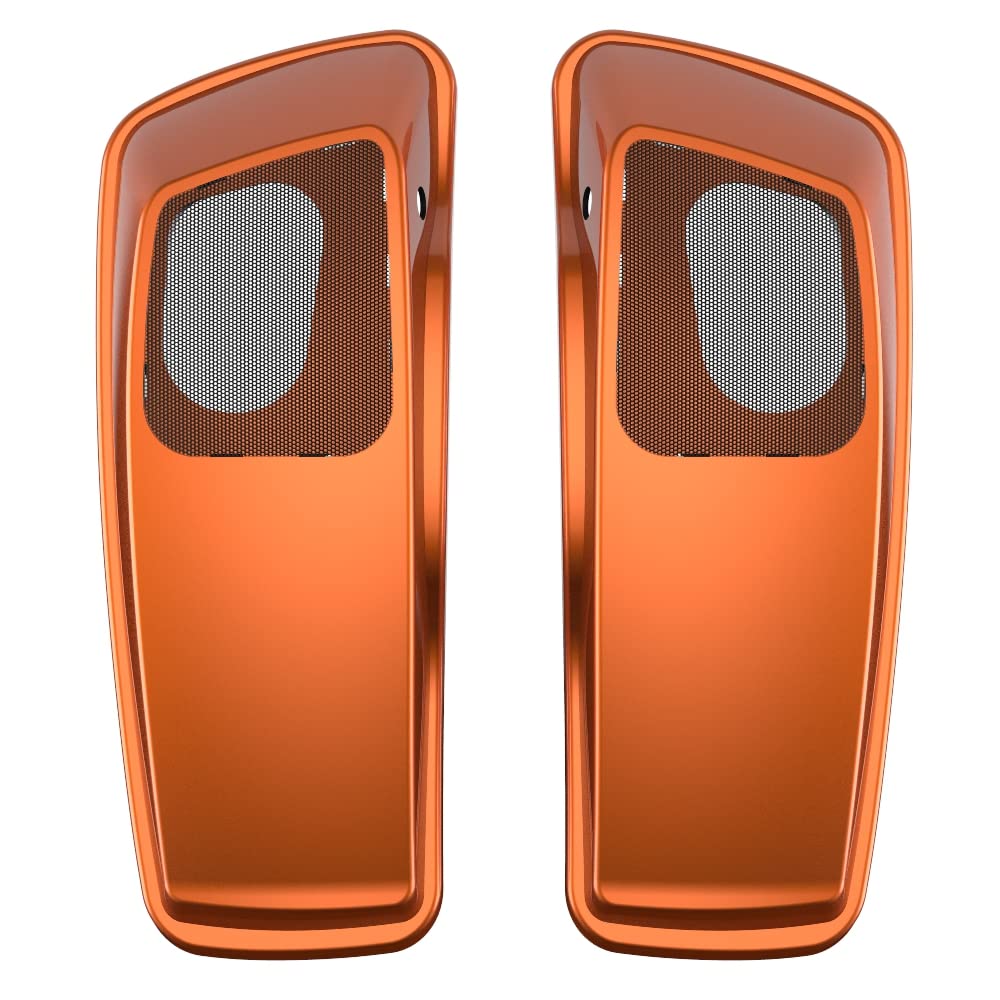 Premium 6X9 Saddlebag Speaker Lids for 2014+ Harley Davidson Touring Bikes - Color Matched Replacement Covers - Perfect for Road Trips & Custom Audio Upgrades