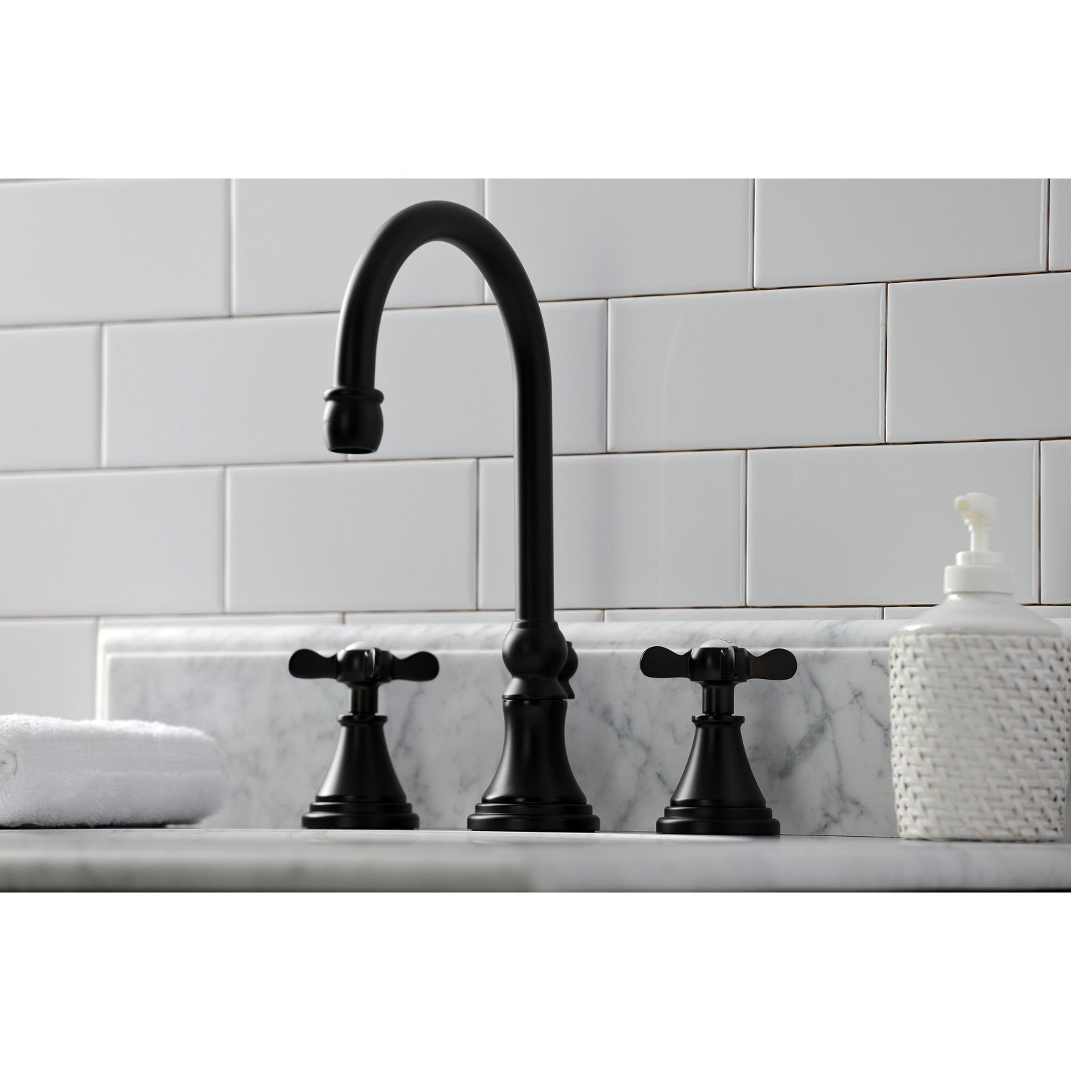 Essex Two Handle 3 Hole Widespread Bathroom Faucet with Brass Pop-Up Drain - Perfect for Modern Bathroom Vanities and Sink Upgrades