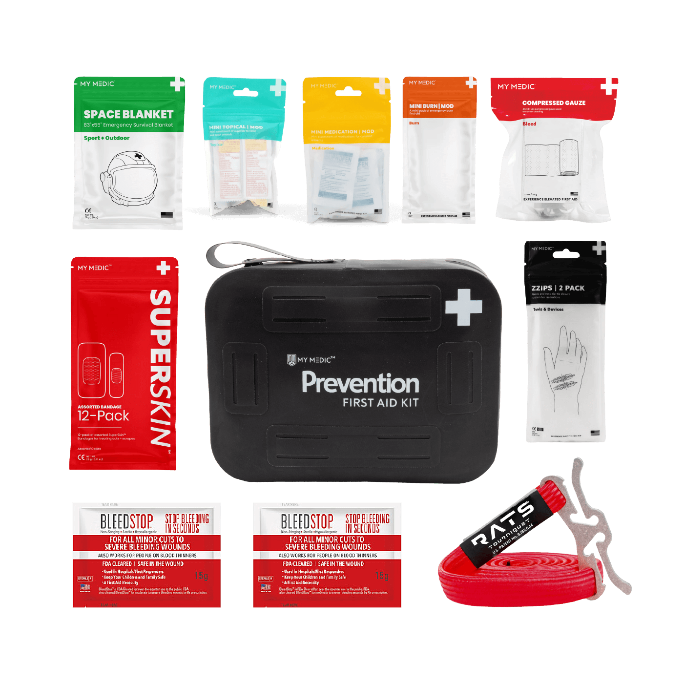 Premium First Aid Kit for Emergencies - 120-Piece Medical Supplies for Home, Car, Travel & Workplace Safety | Essential for Injuries, Cuts, Burns & Outdoor Adventures