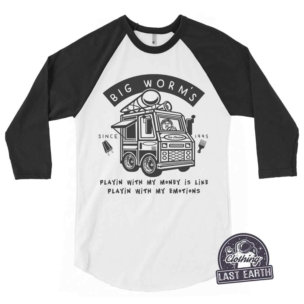 Funny Big Worm Ice Cream T-Shirt for Men, Women & Kids | Friday Tee Shirt | Cool Move Gifts for Parties & Casual Wear