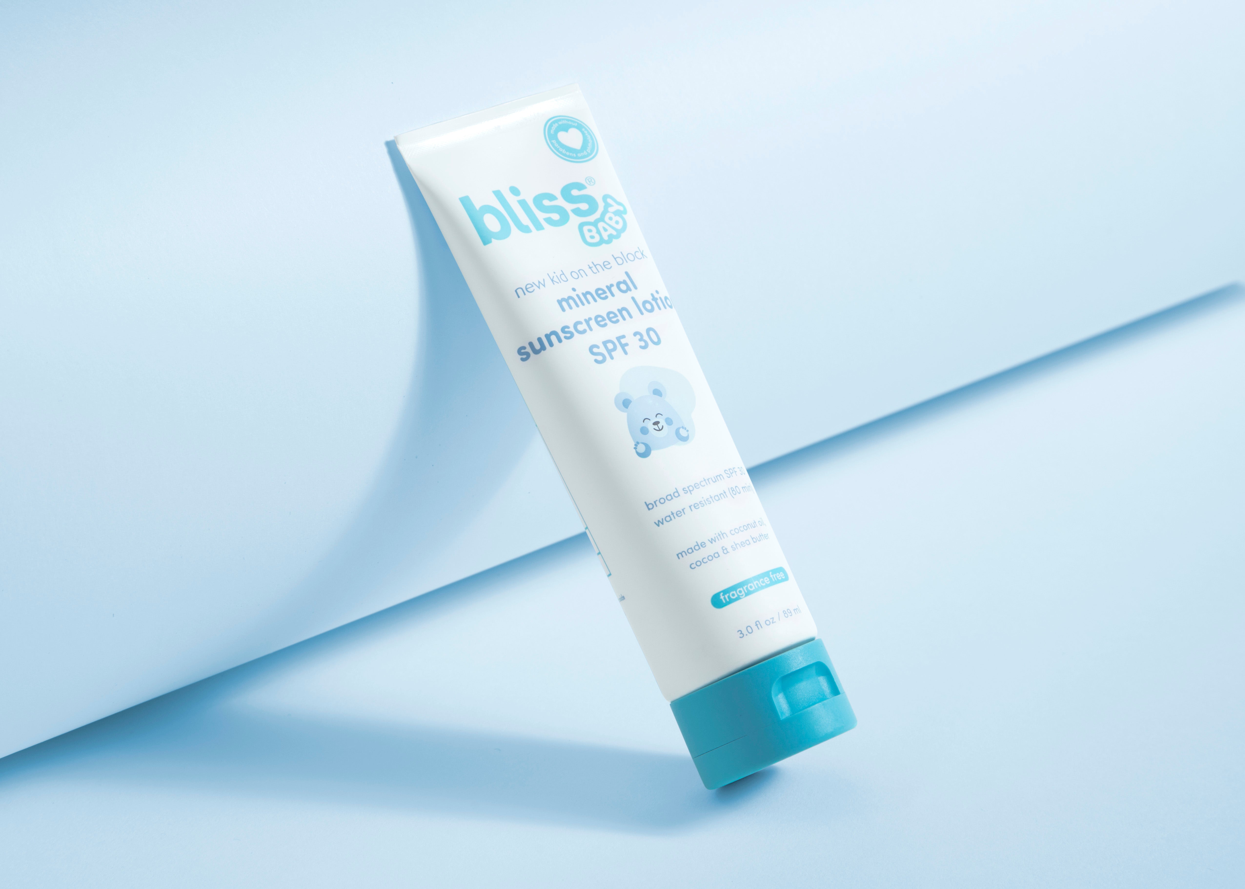 New Kid on the Block Mineral Sunscreen Lotion SPF 30 - Natural Sun Protection for Kids & Adults - Perfect for Beach, Pool & Outdoor Activities