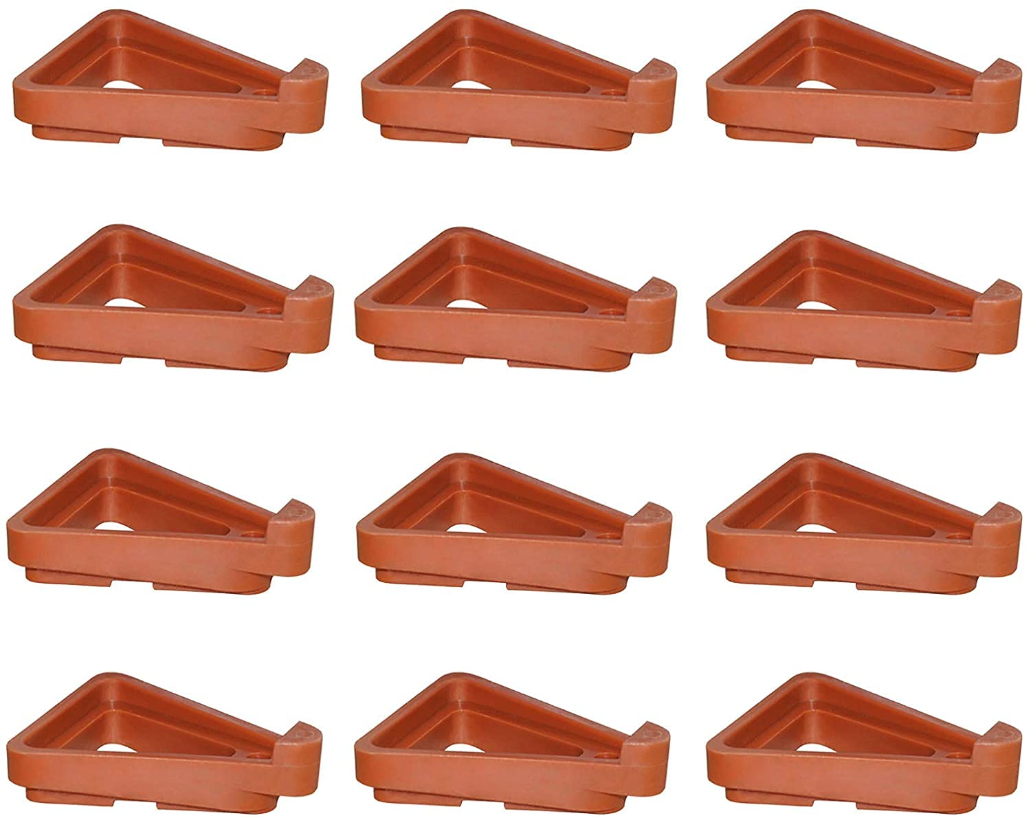 12 Pcs Plant Pot Feet - Invisible Flower Pot Risers, Terra Cotta Pot Toes & Lifters for Indoor/Outdoor Plants | Drainage Support for Patio, Deck & Garden Pots